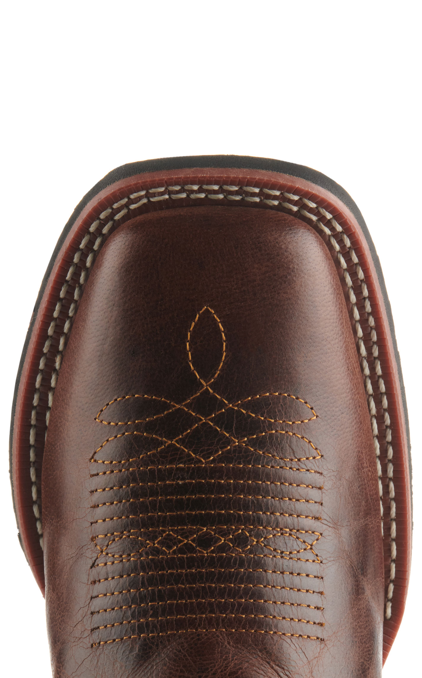 Laredo Women's Lockhart Brown with Black Glitter Inlay Square Toe Cowboy Boots - Image 1