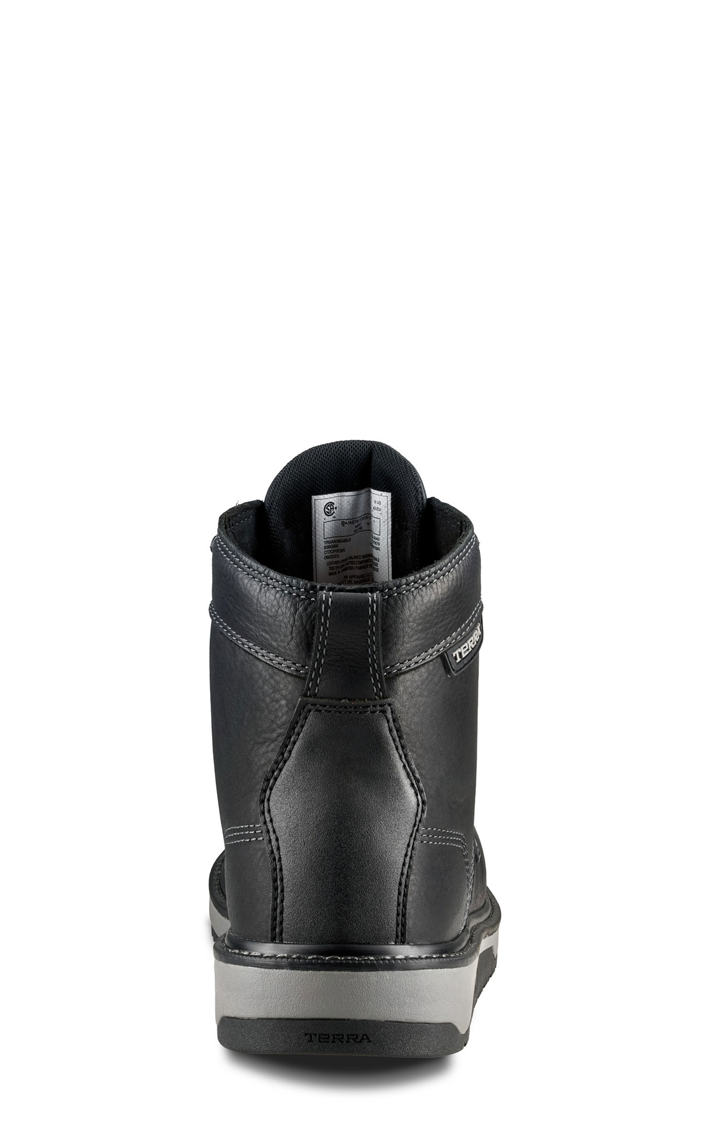 Terra Men’s Black Ironstone 6” Waterproof Composite Toe Safety Work Boots - Image 1