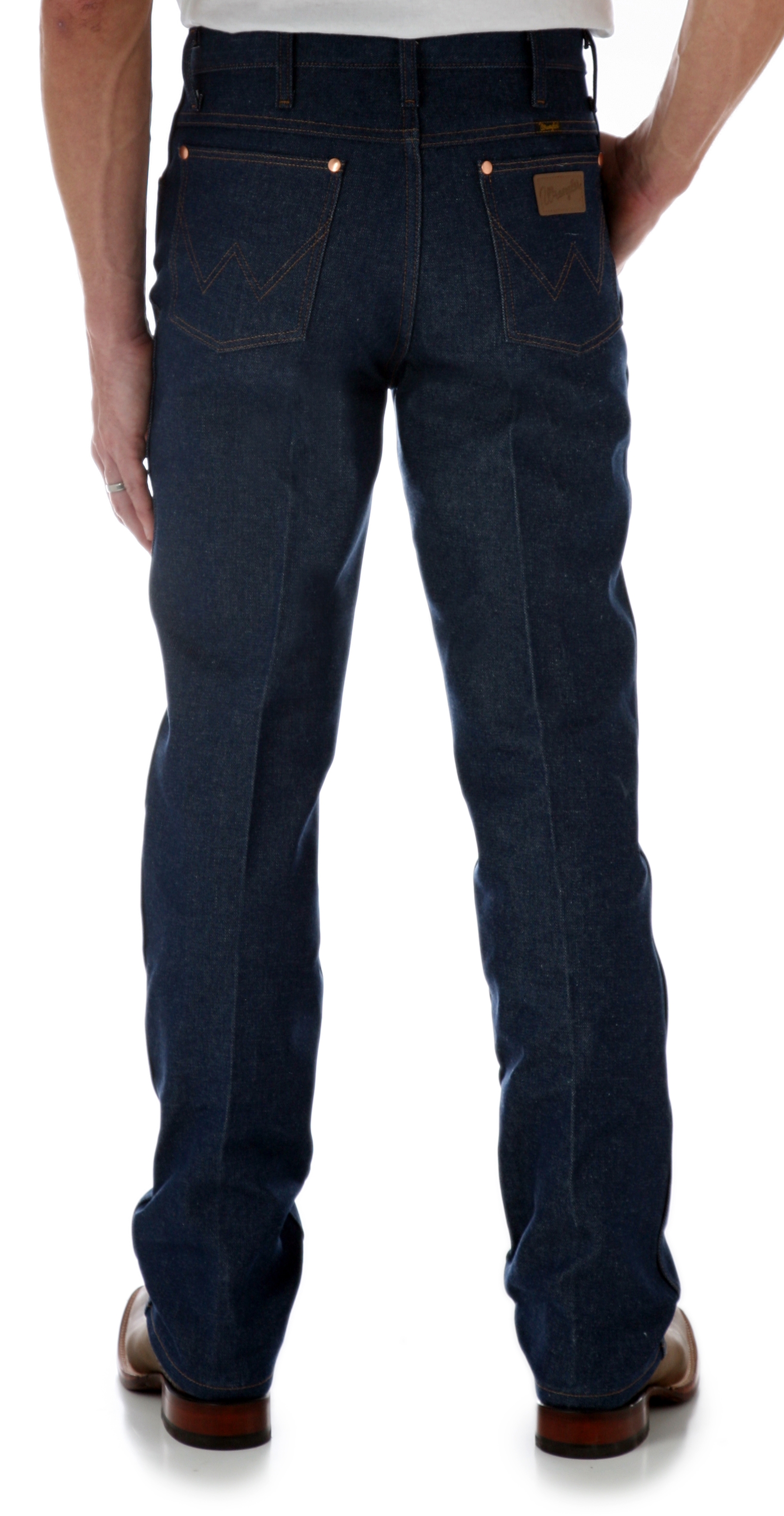 Wrangler Men's Rigid Indigo Cowboy Cut Slim Fit Jeans - Tall - Image 1