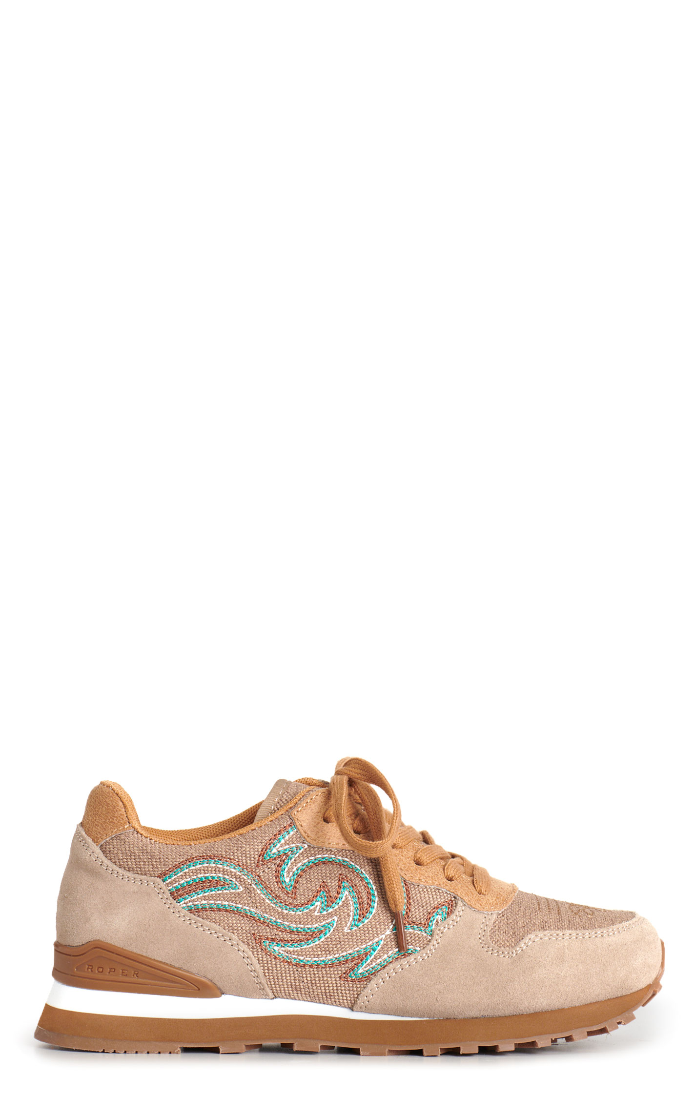 Roper Women's Giddyup Jogger Beige Casual Shoes - Image 1