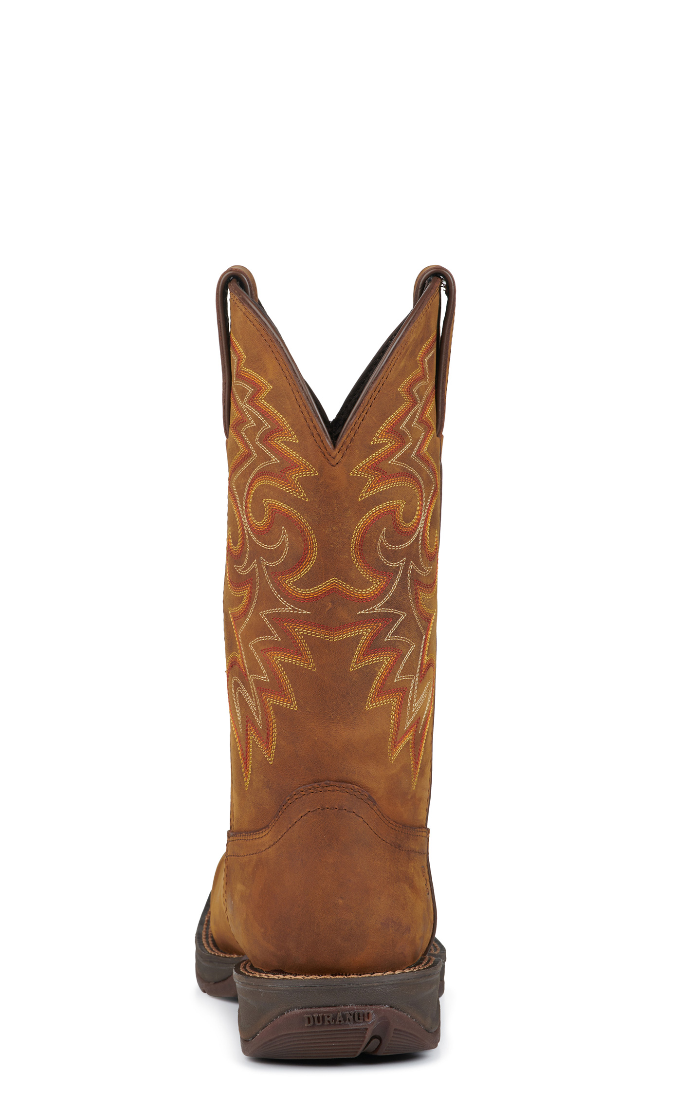 Durango Men's Rebel Russet Brown Square Toe Cowboy Boot - Image 1
