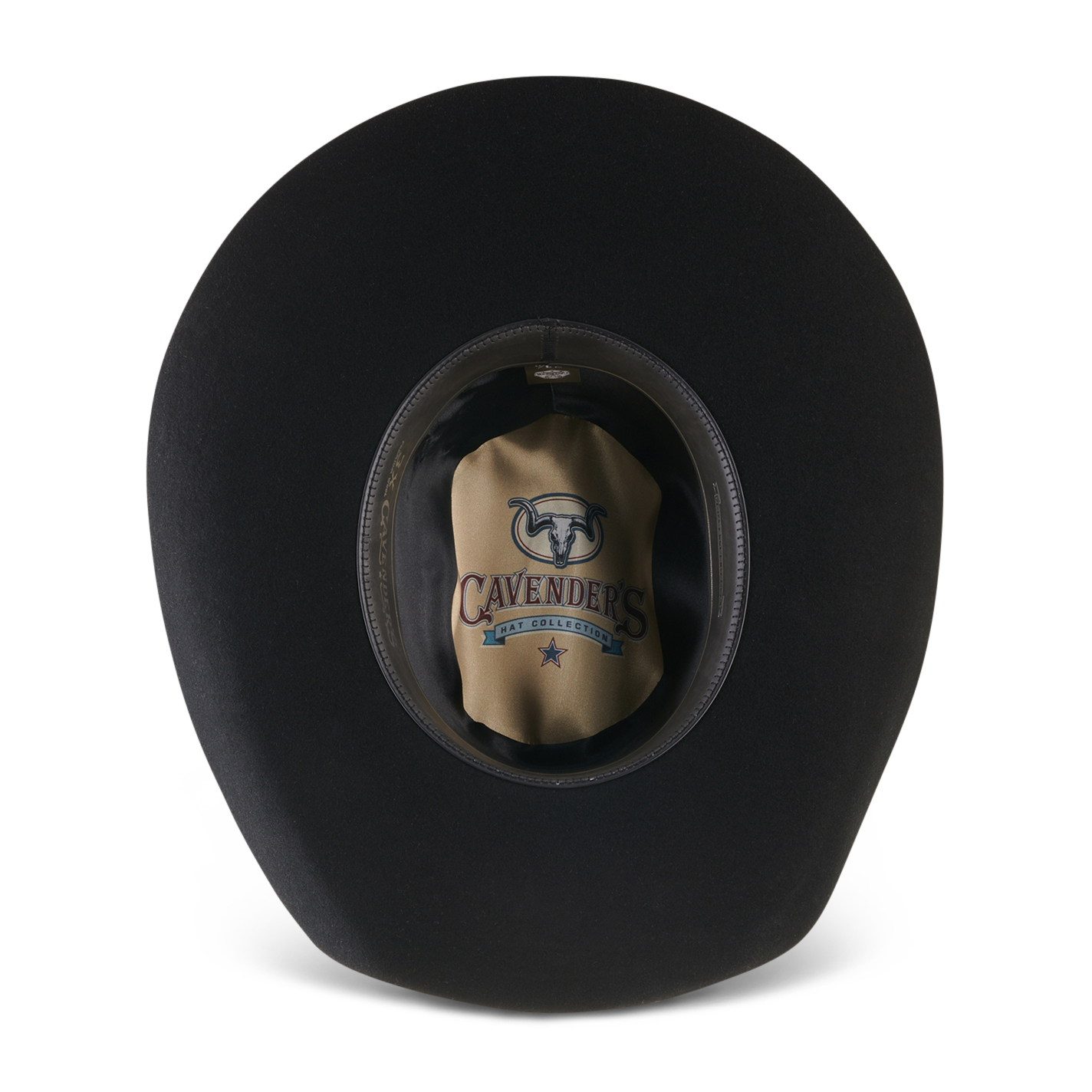 Cavender's 3X Black Premium Wool Cowboy Hat - Image 1