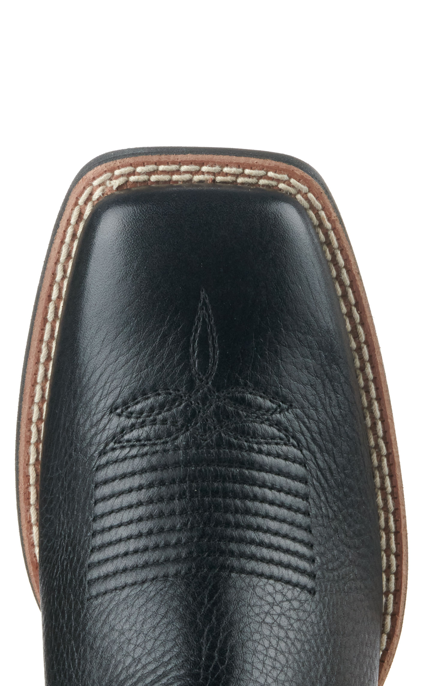 Ariat Women's Cattle Caite Deertan Black Stretchfit Wide Square Toe Cowboy Boots - Image 1