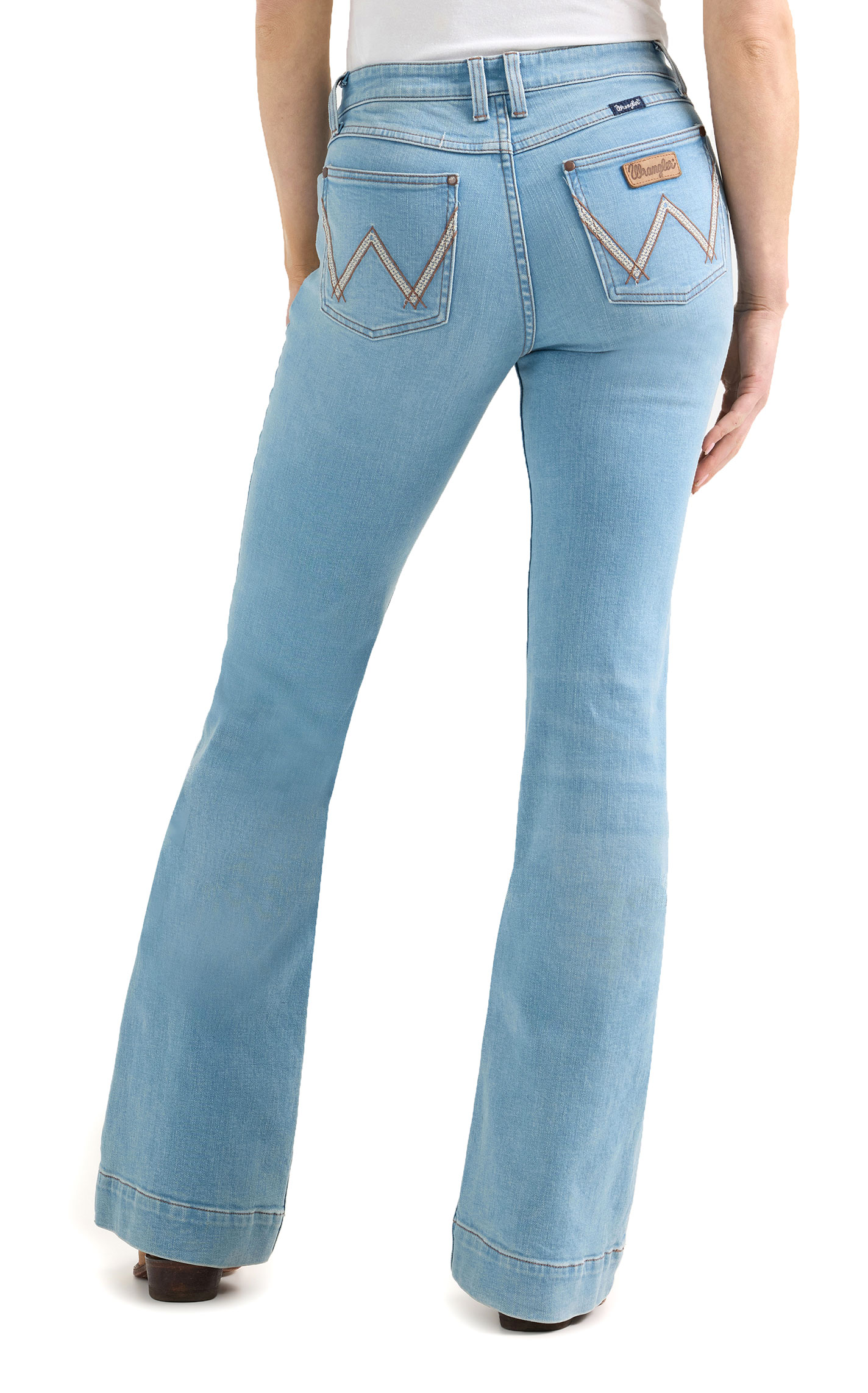 Wrangler Retro Women's Mae Mia Light Wash Trouser Jeans - Image 1