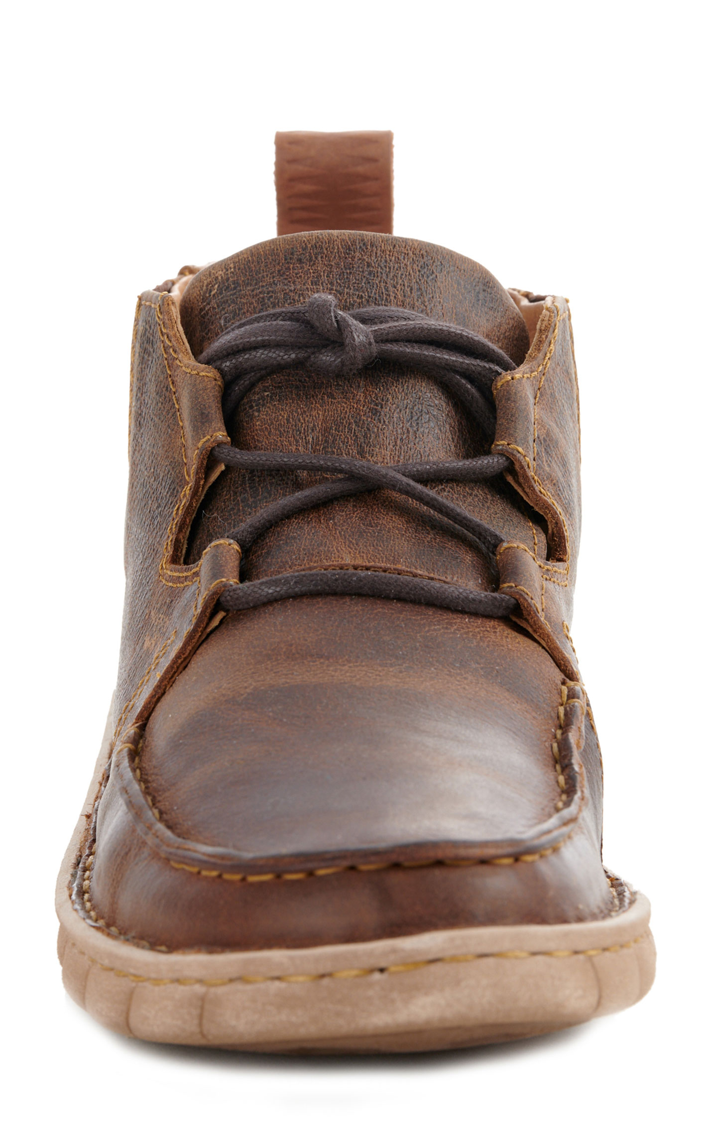 Tony Lama Men's Camino Brown Lace Up Moc Toe Casual Shoe - Image 1