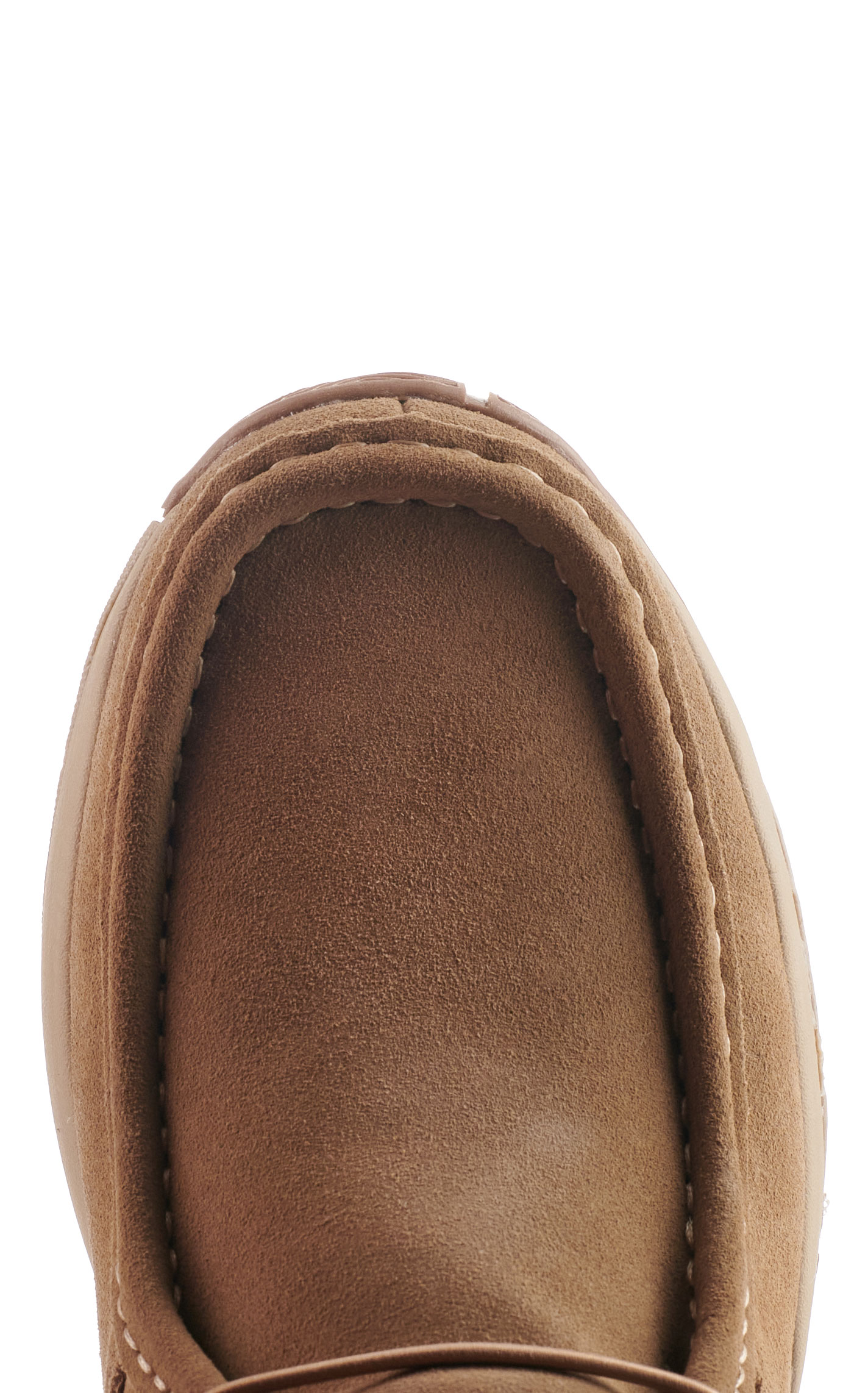 Roper Men's Clearcut Tan Suede Moc Toe Casual Shoes - Image 2