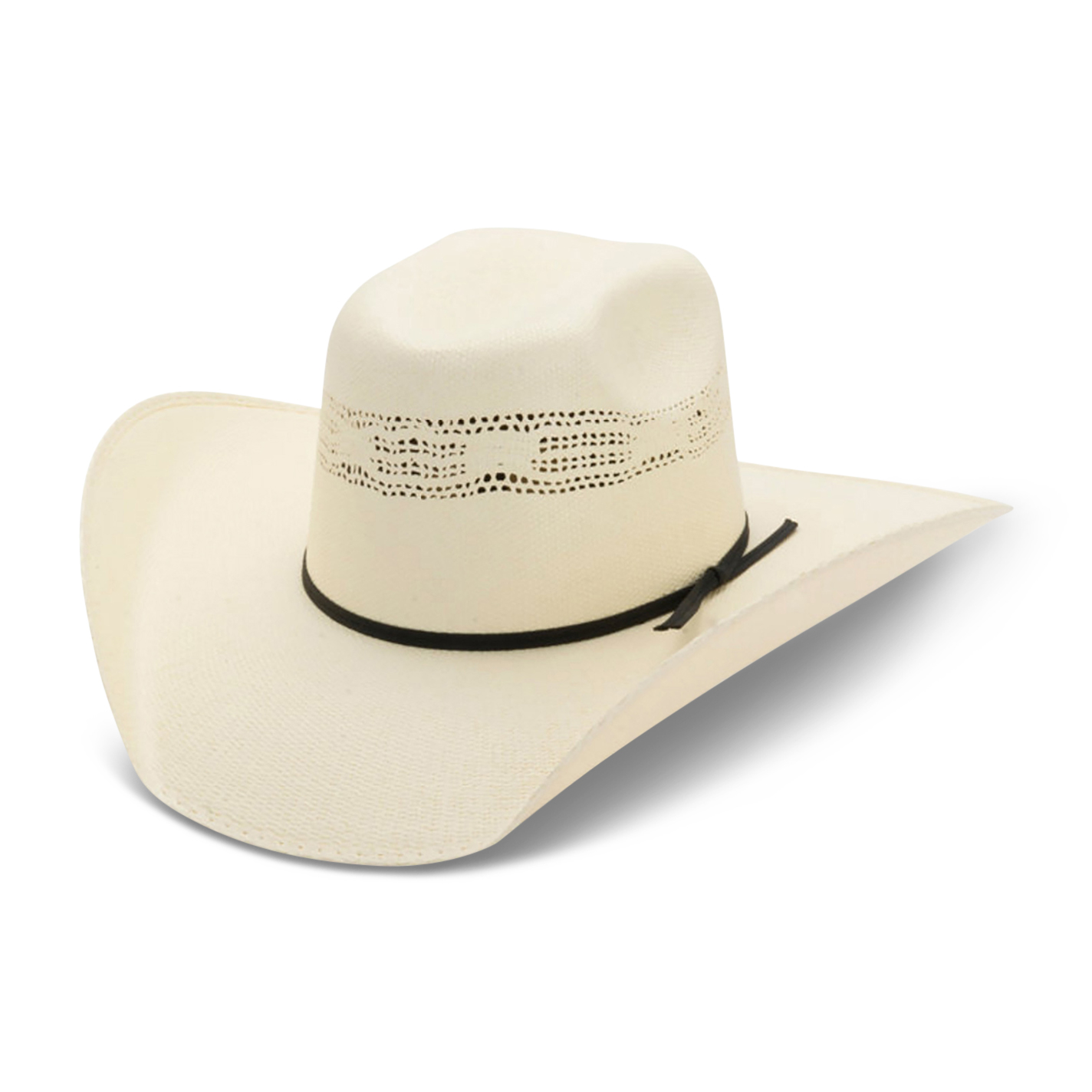 Cavender's 10X Natural Bangora Vented Crown Straw Cowboy Hat - Image 1