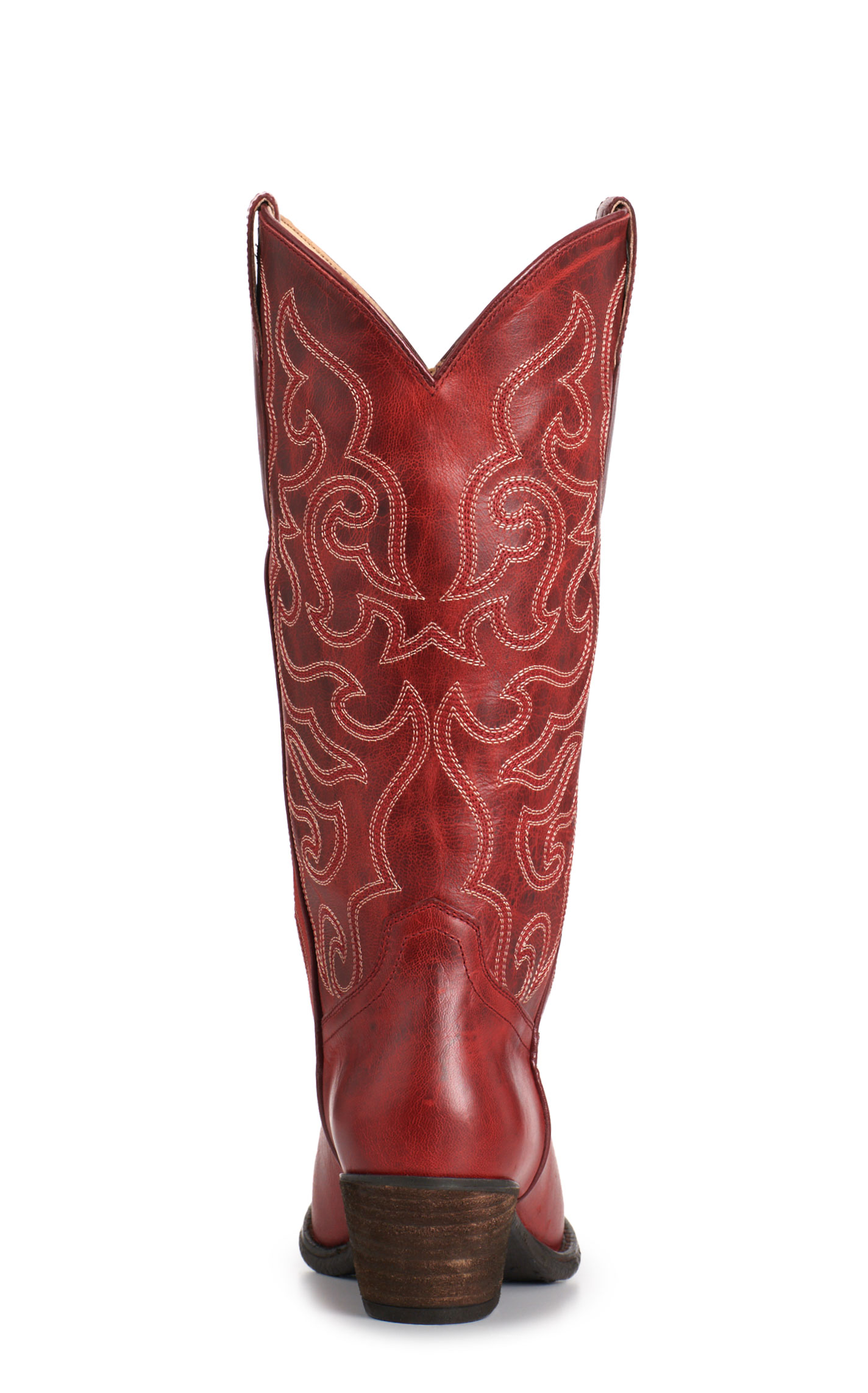 Rockin' C Women's Red Goat Leather R Toe Cowboy Boots - Image 1