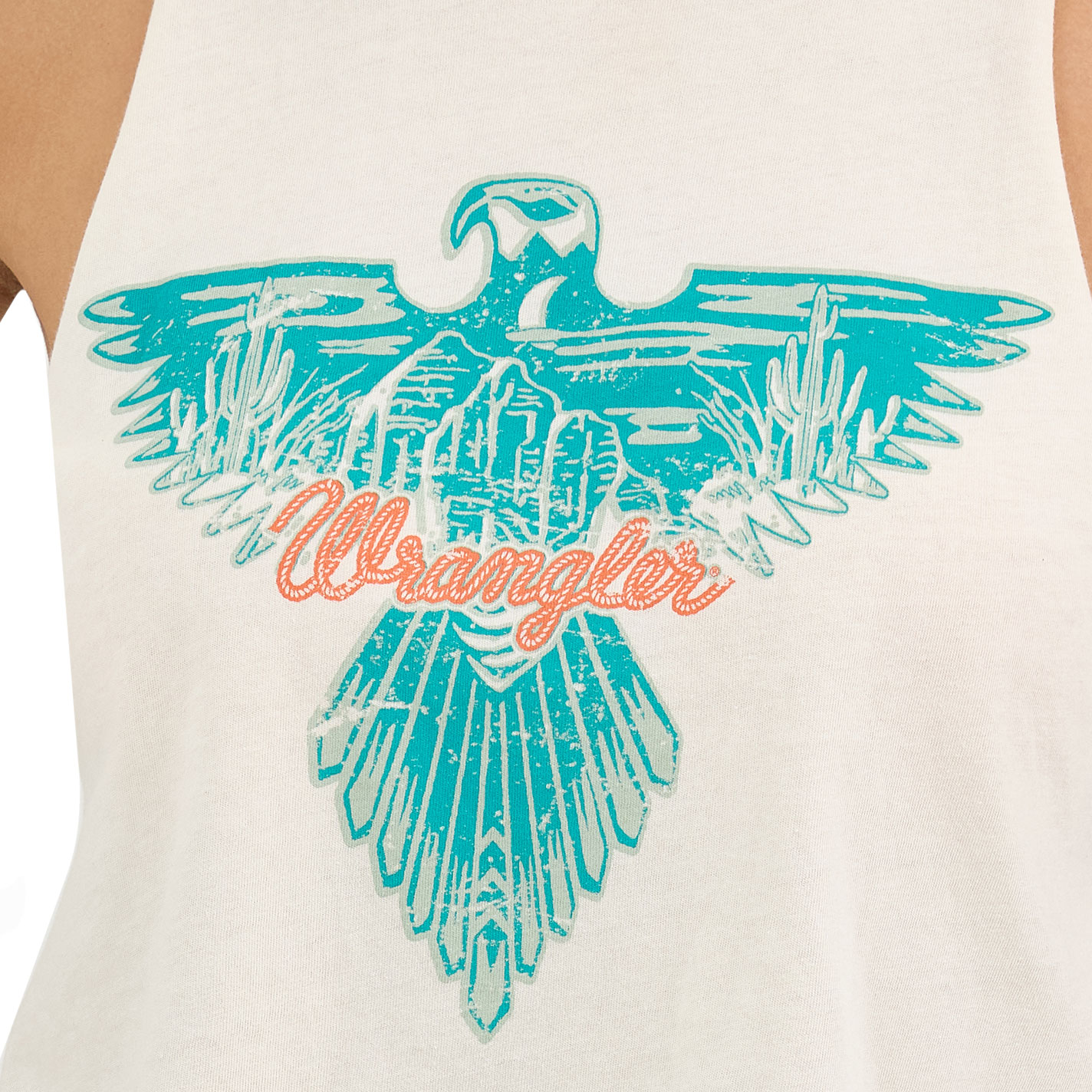 Wrangler Retro Women's White Phoenix Graphic Tank Top - Image 1