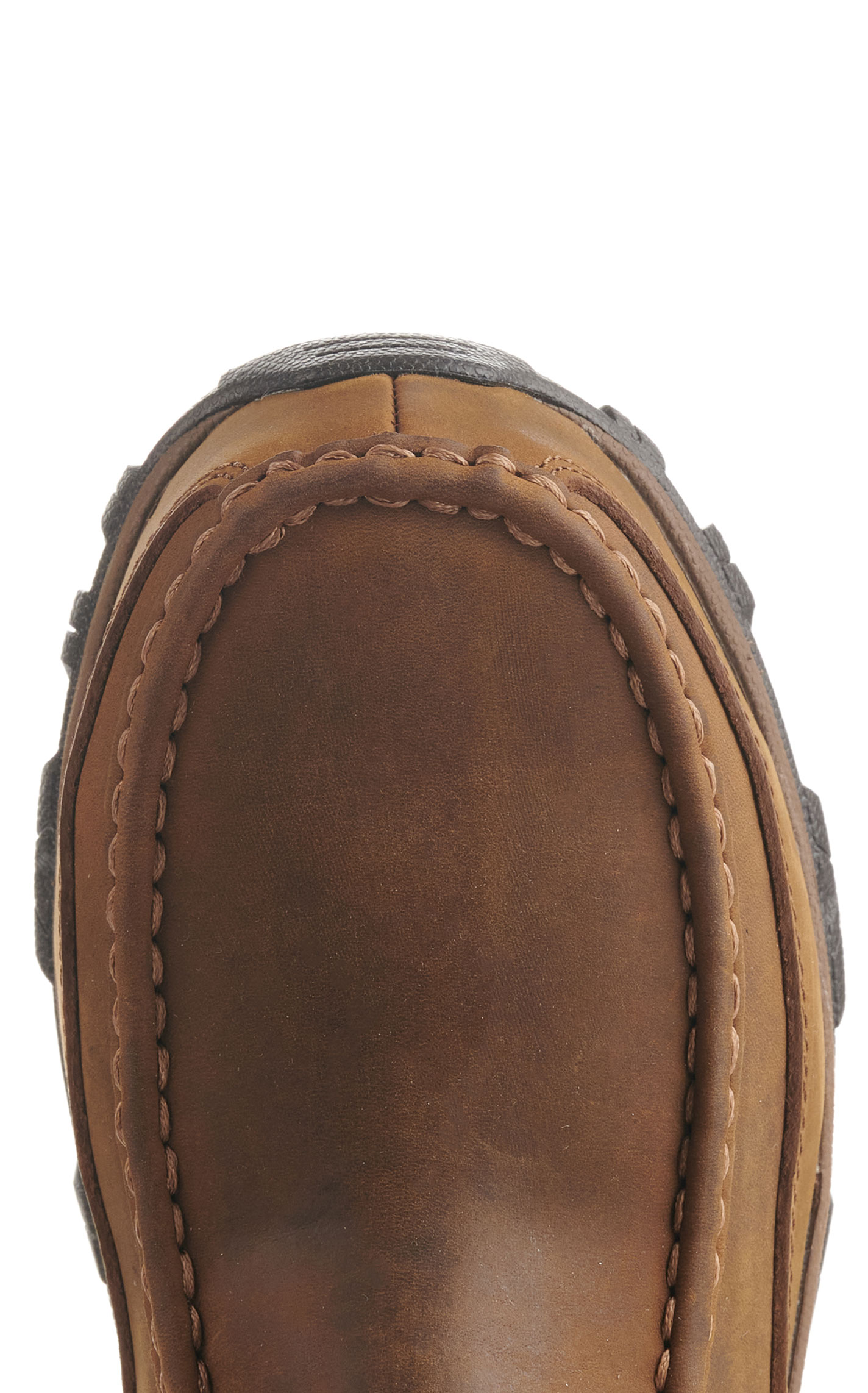 Twisted X Women's Distressed Saddle Waterproof Moc Nano Composite Toe Work Boot - Image 1