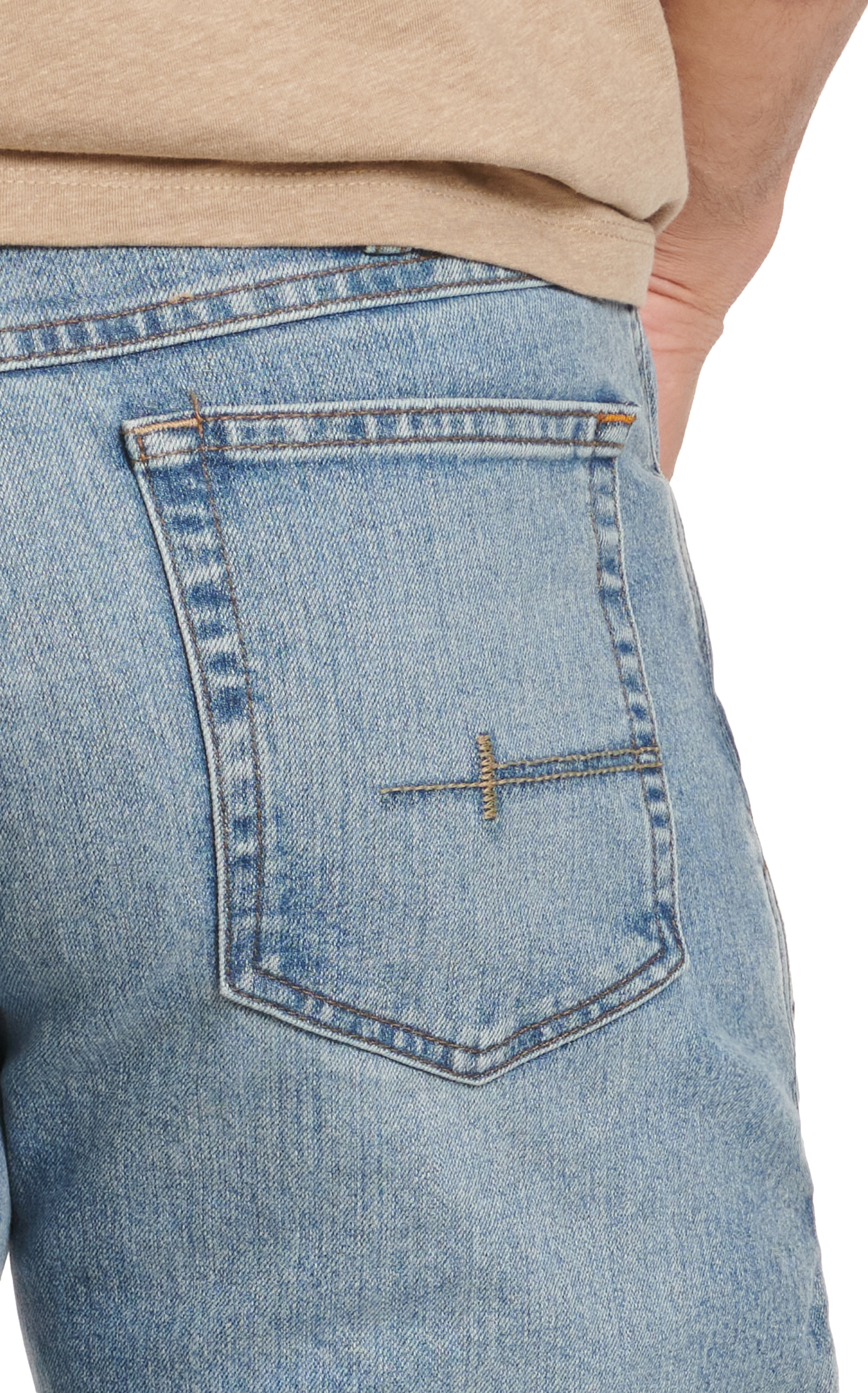 Ariat Men's Rebar M4 Light Wash Dura Stretch Boot Cut Work Jeans  - Image 4