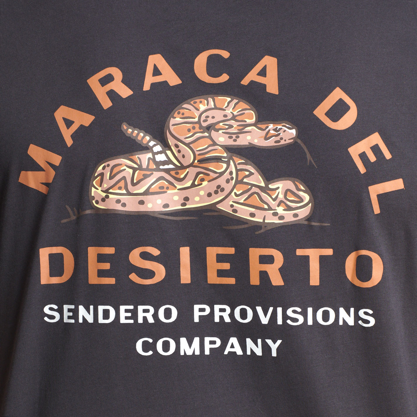 Sendero Provisions Co. Men's Black Maraca Del Desierto Logo Graphic T-Shirt - Image 1