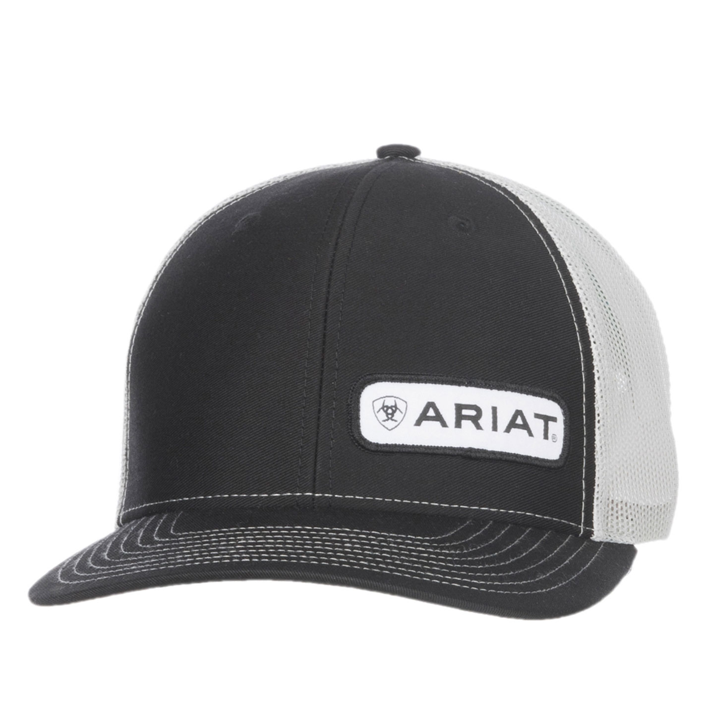 Ariat Men's Black Offset Small Patch Cap - Image 1