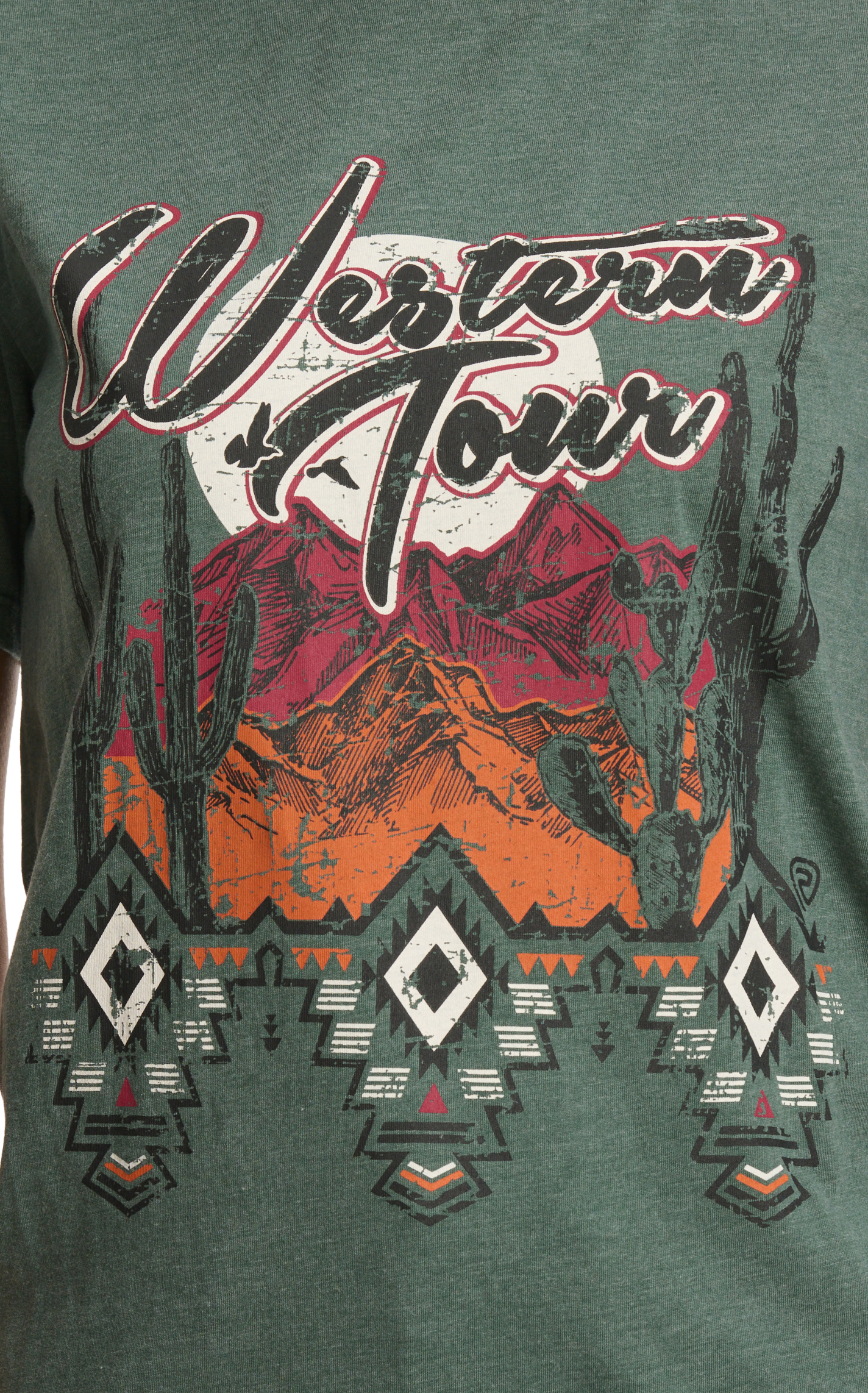 Rock & Roll Denim Women's Forest Western Tour Graphic T-Shirt - Image 1