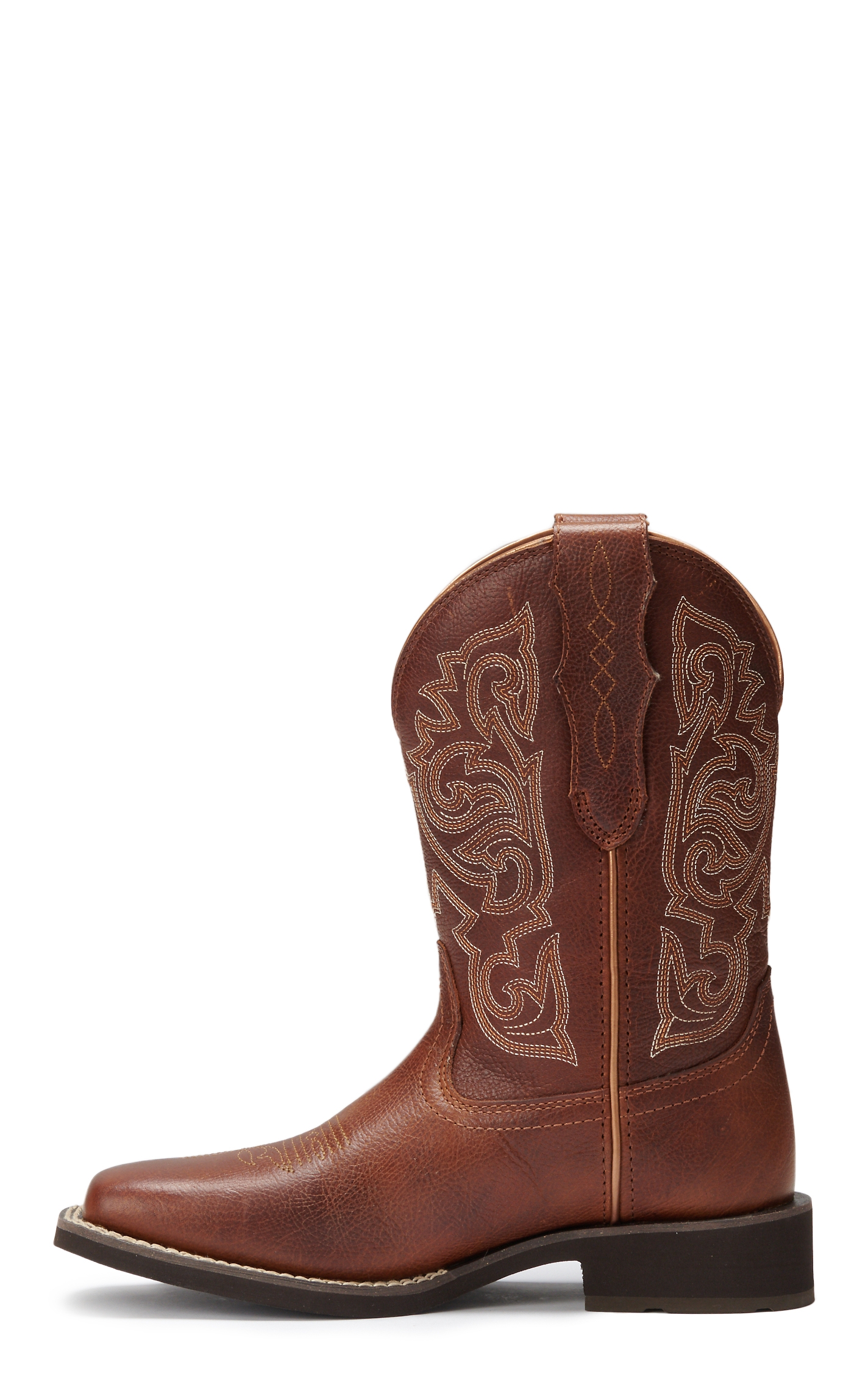 Ariat Women's Delilah Spiced Cider Brown StretchFit Wide Square Toe Cowboy Boots - Image 1