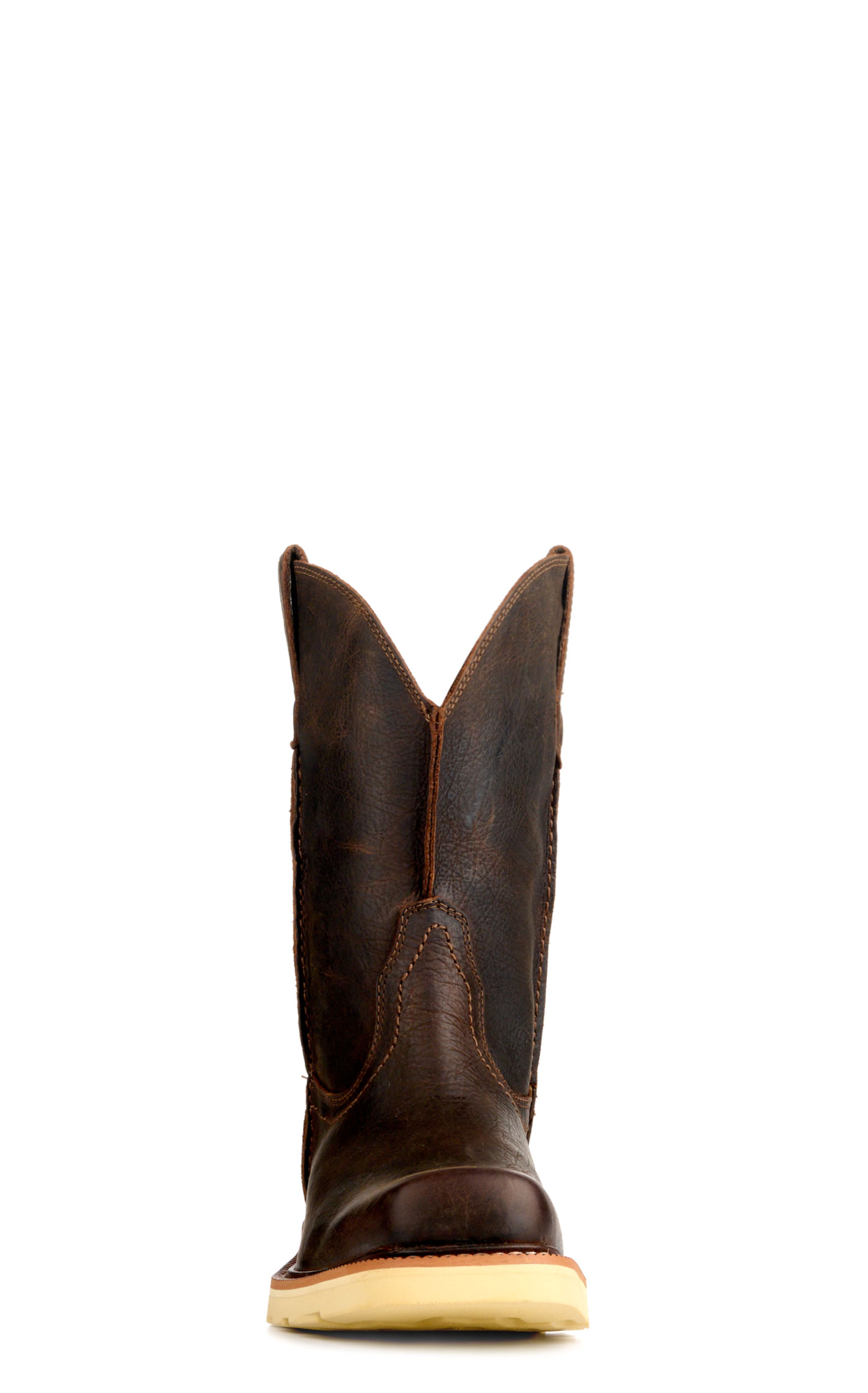 Ariat Men’s Rambler Recon Dark Brown Wedge Outsole Square Toe Cowboy Boots - Image 1