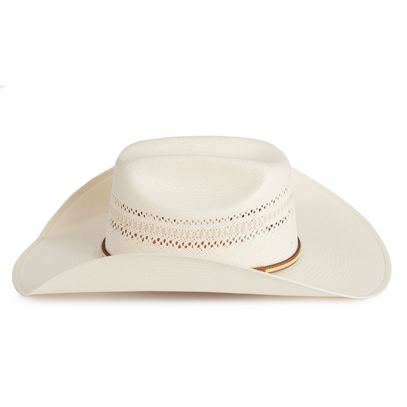 Rafter C ProFlex45 Two-Toned Shantung Cattleman Vented Straw Cowboy Hat - Image 1