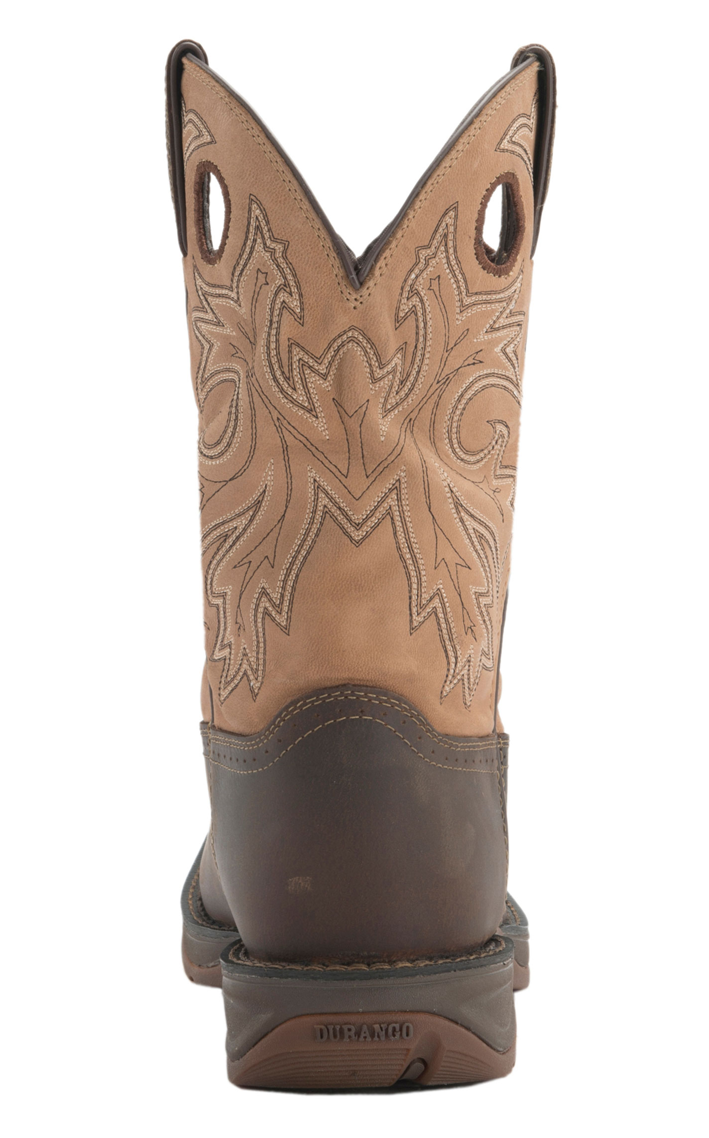 Durango Men's Rebel Brown and Tan Waterproof Square Steel Toe Work Boot - Image 1