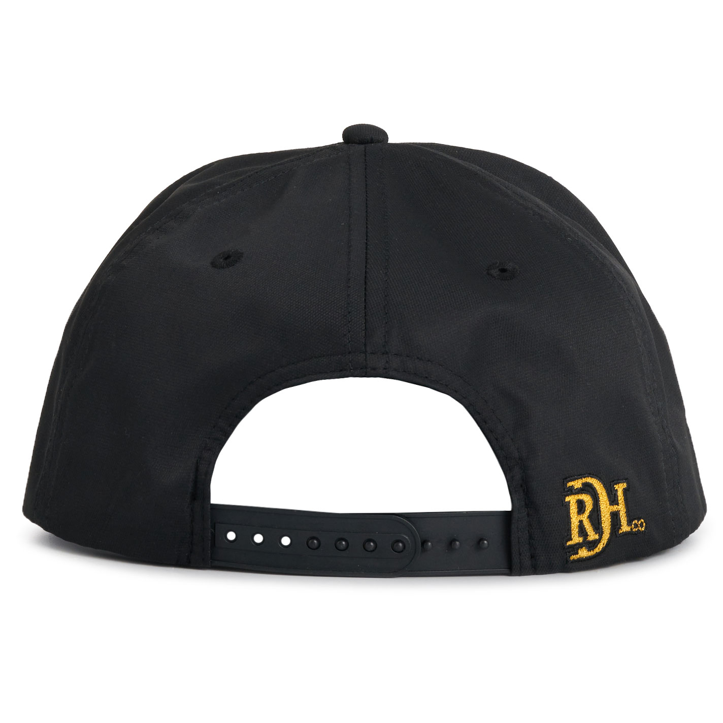 Red Dirt Hat Company Black Fool’s Gold and White Rope Flat Snapback Cap - Image 1