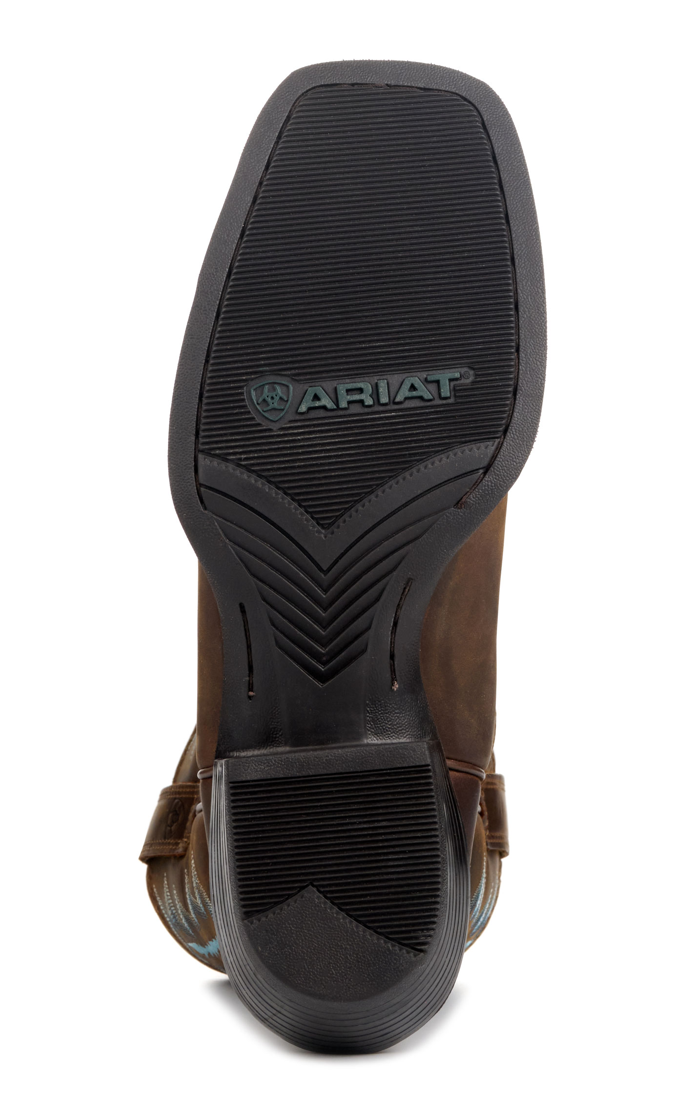 Ariat Men's Sport Outfitter Distressed Brown Wide Square Toe Cowboy Boots - Image 1