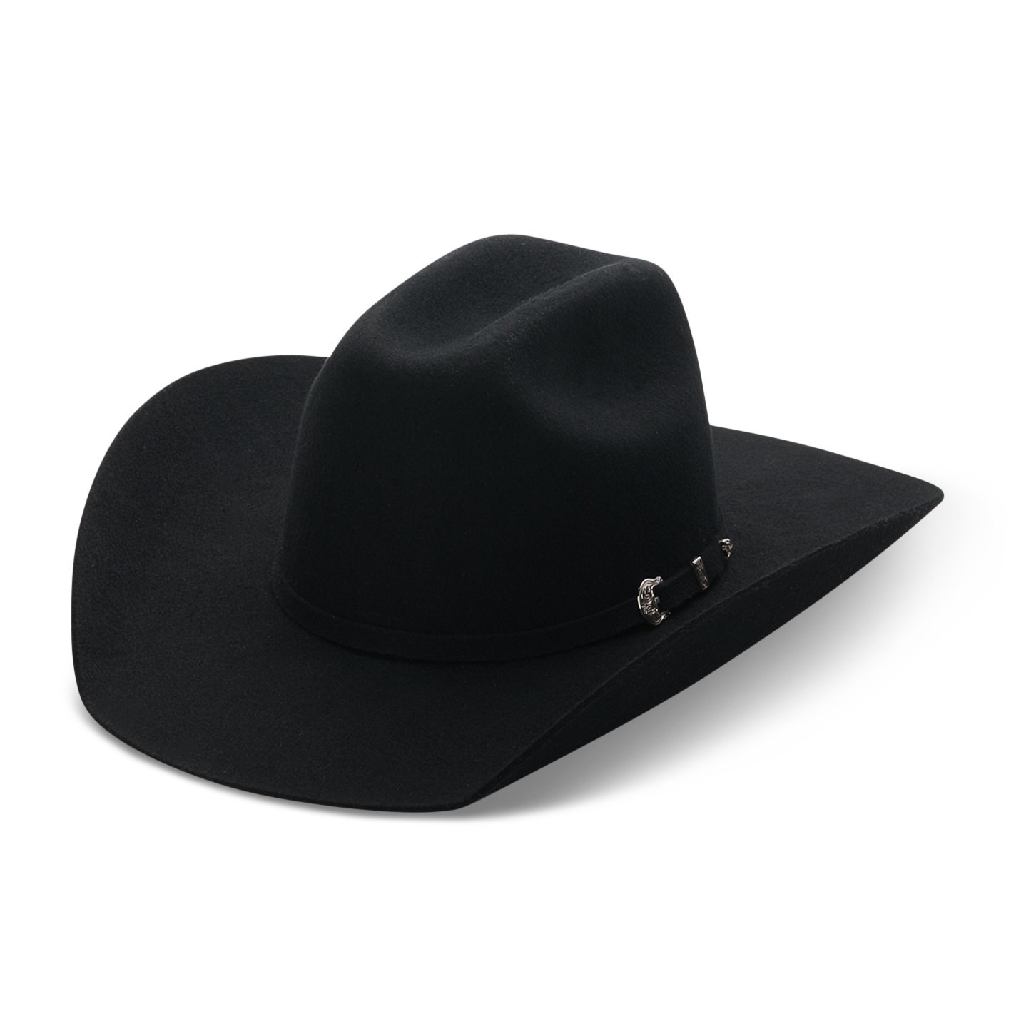 Ariat Kids' Black Cattleman Wool Cowboy Hat - Image 1