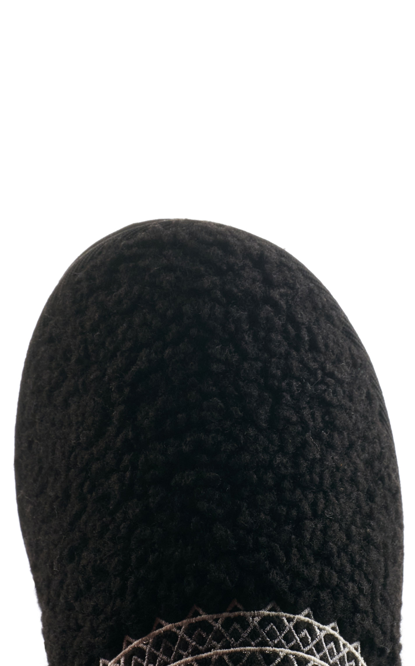 Very G Women's Black Faux Sherpa Slippers - Image 1