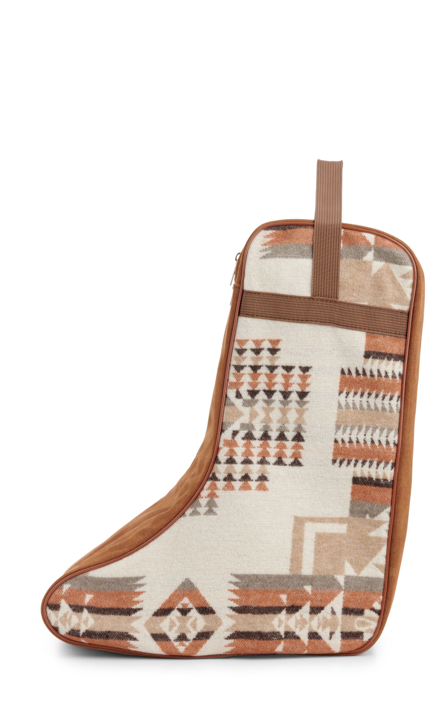 M&F Western Twister Cream & Cinnamon Aztec Blanket Boot Bag - Image 2