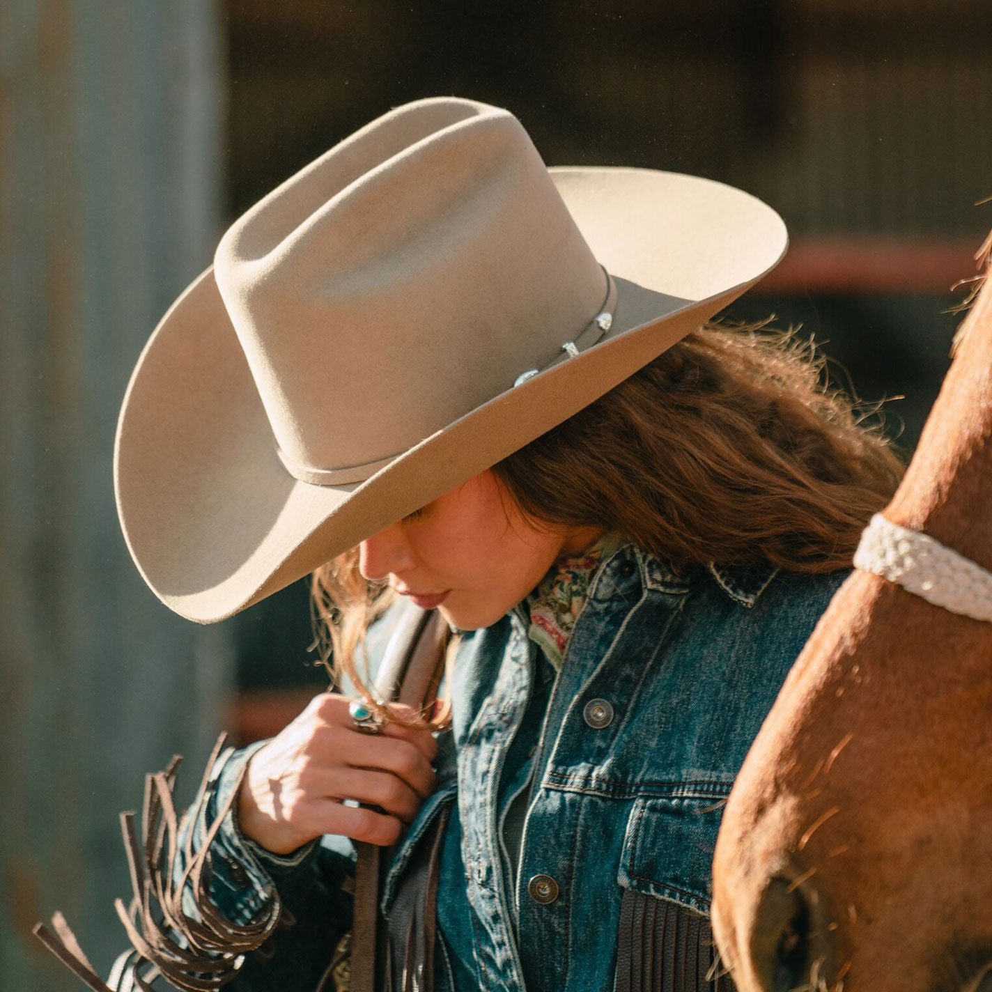 Stetson El Patron 30X Silverbelly Felt Cattleman's Crown Cowboy Hat - Image 1