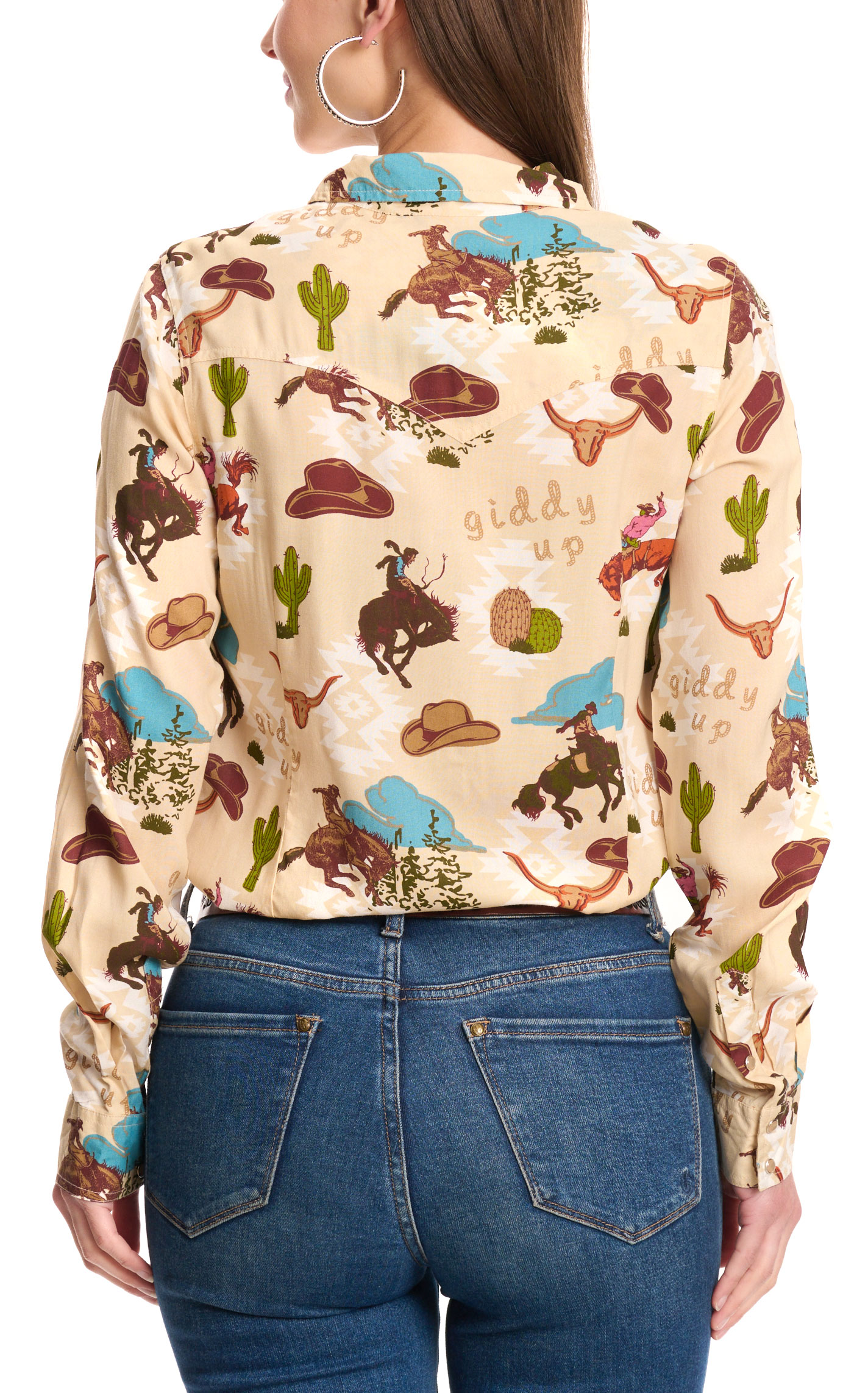 Cotton & Rye Women's Buckin' Bronc Western Shirt - Image 1
