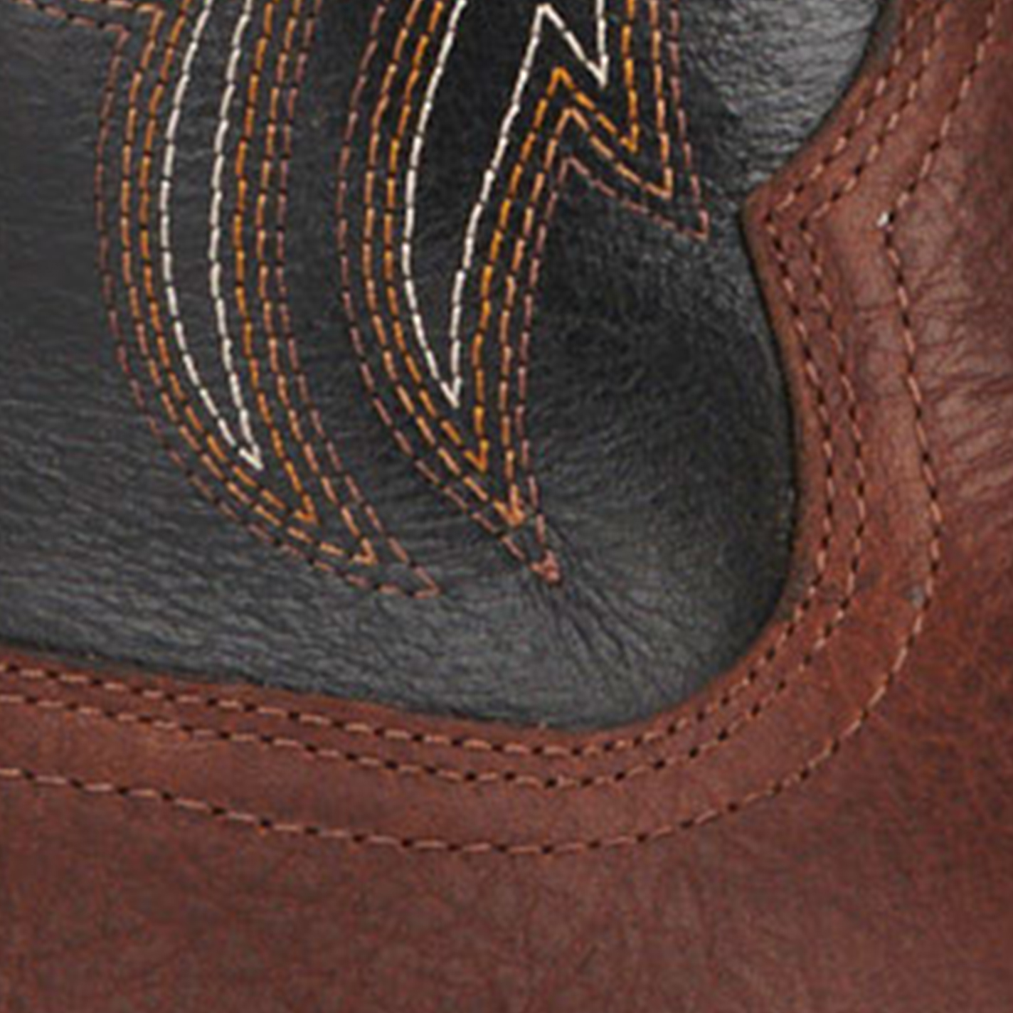 Ariat Men's Ridgeback Deepest Clay and Black Wide Square Toe Cowboy Boots - Image 1