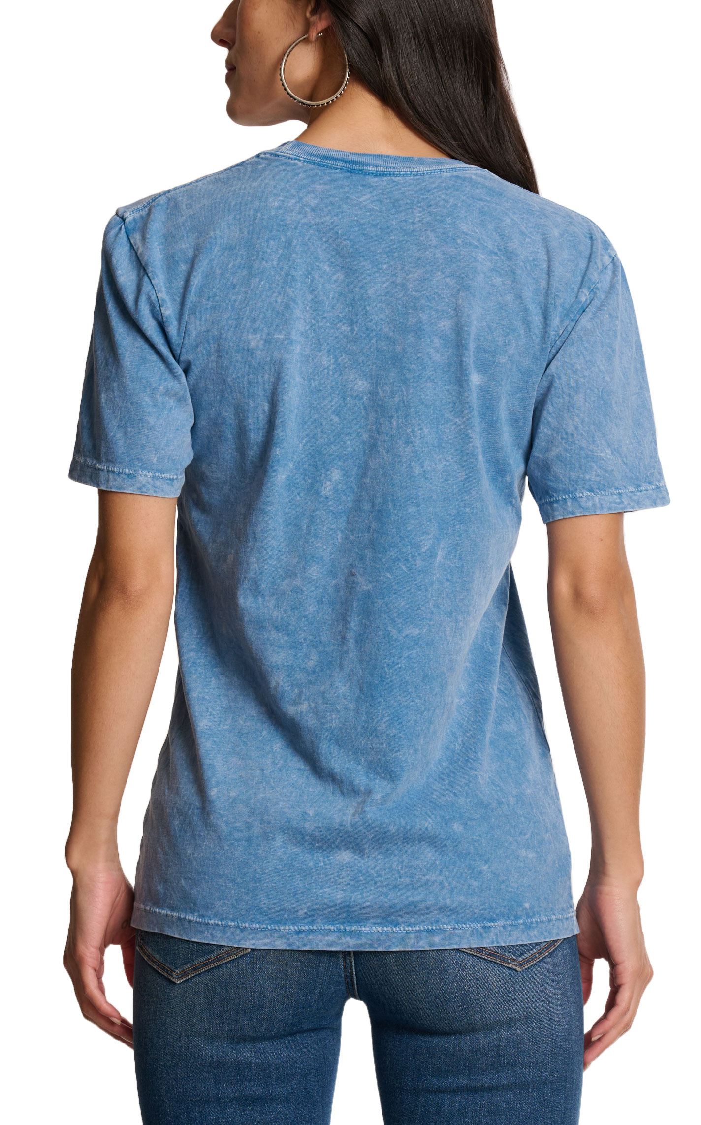 Lotus Fashion Women's Blue Wild West Graphic T-Shirt - Image 1