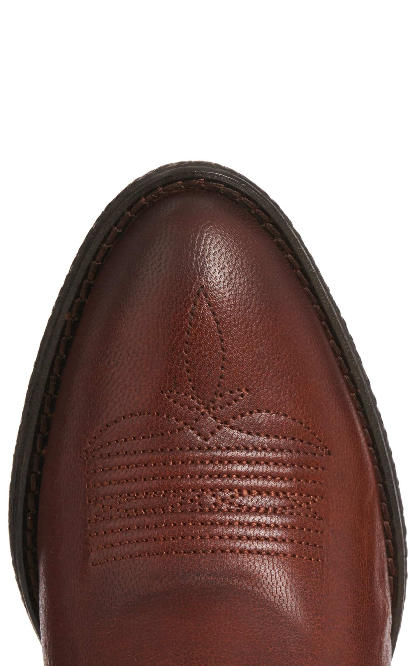Rockin' C Women's Brown Classic Stitch Round Toe Cowboy Boots - Image 1