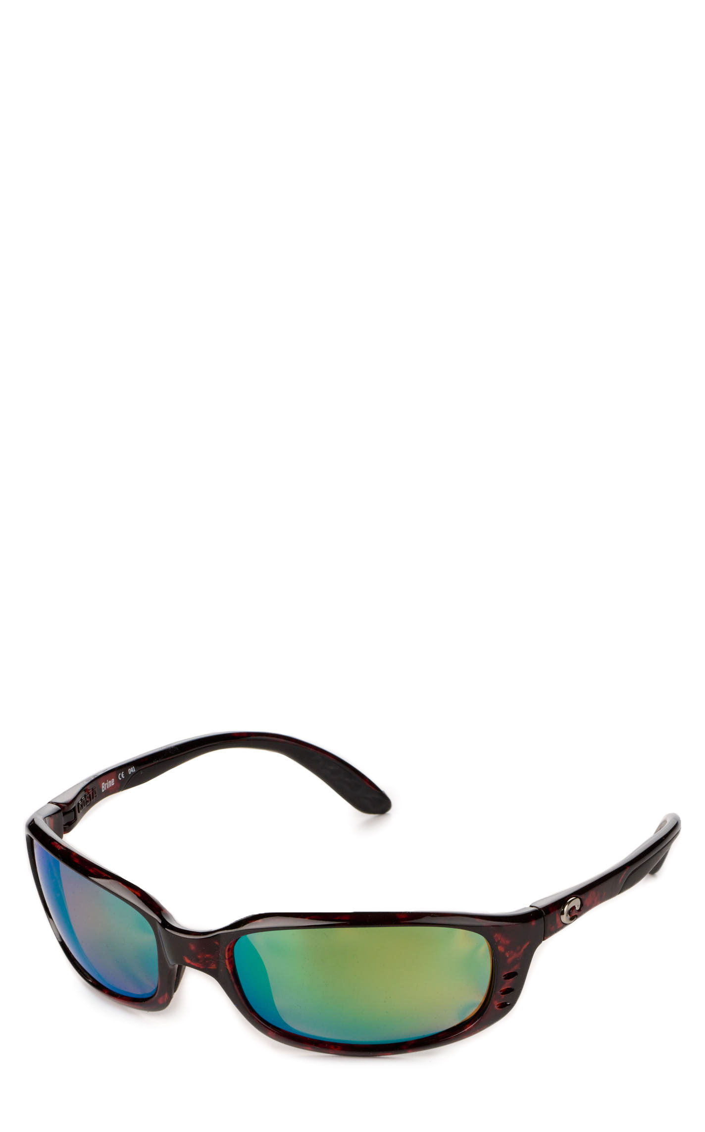 Costa Brine Tortoise Shell Frames Green Mirror Lens 580P Sunglasses - Image 1