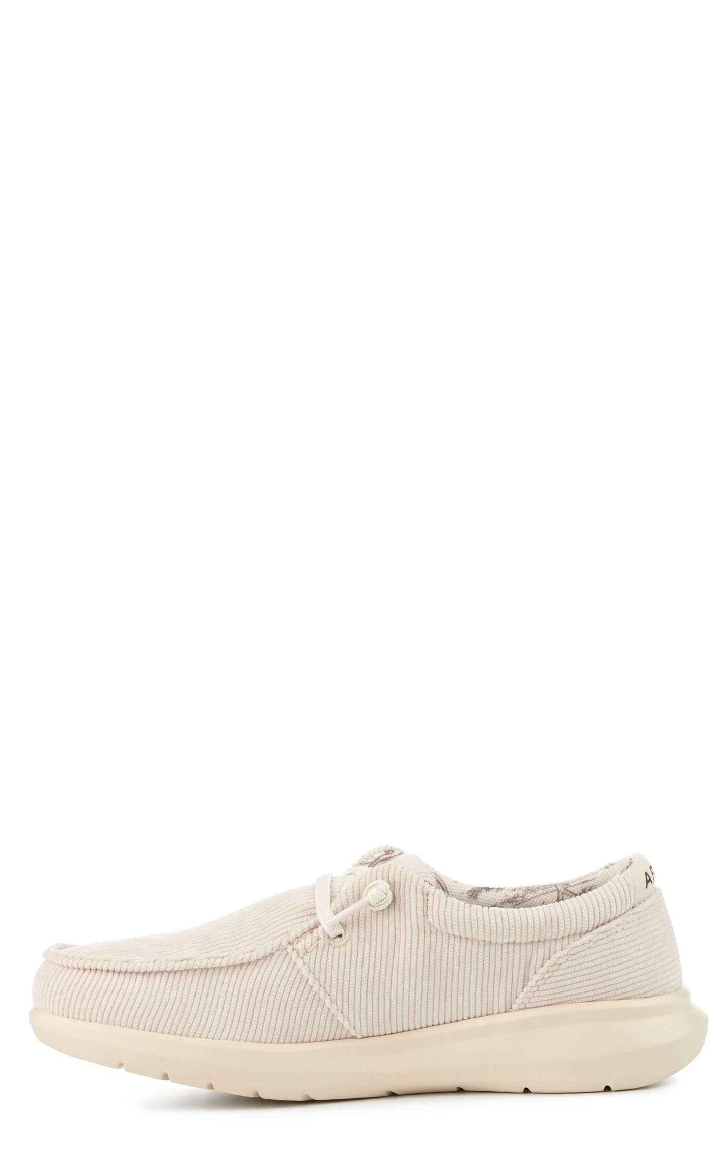 Ariat Women’s Cream Hilo Corduroy Moc Toe Casual Shoes - Image 1