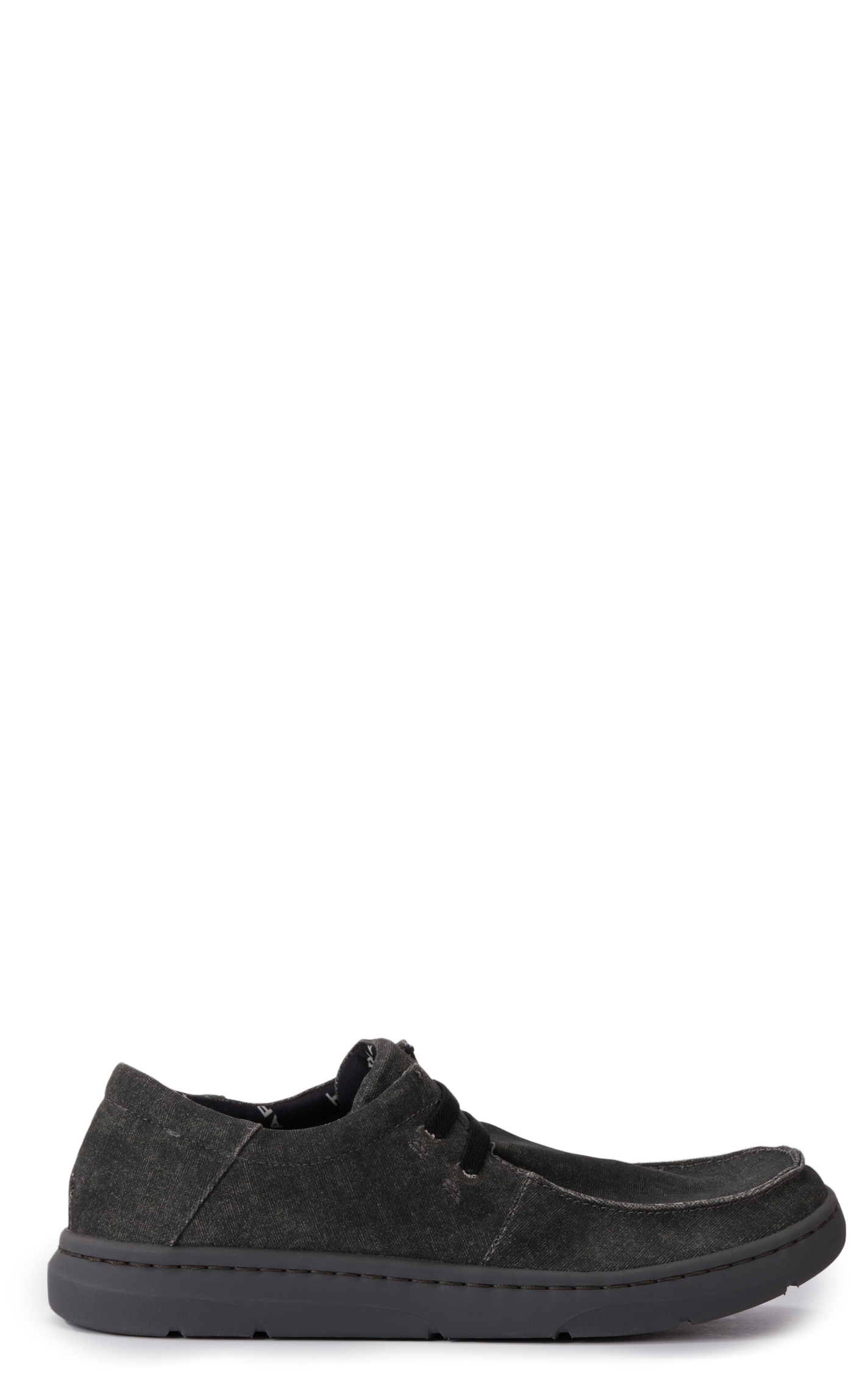 Ariat Men's Hilo Charcoal Canvas Moc Toe Lace Up Casual Shoe - Image 1