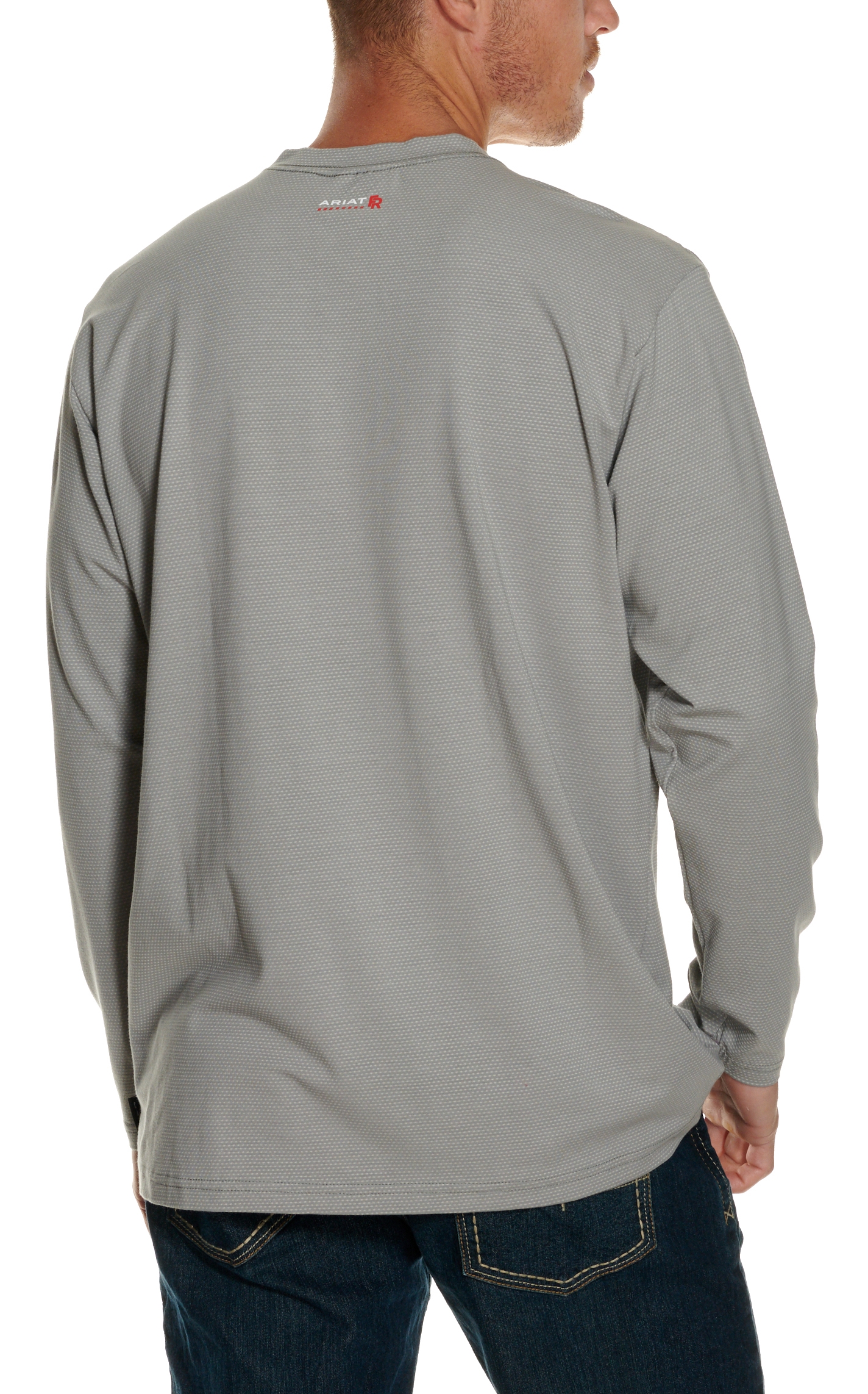 Ariat Men's Base Layer Silver Fox Long Sleeve FR T-Shirt - Big & Tall - Image 1