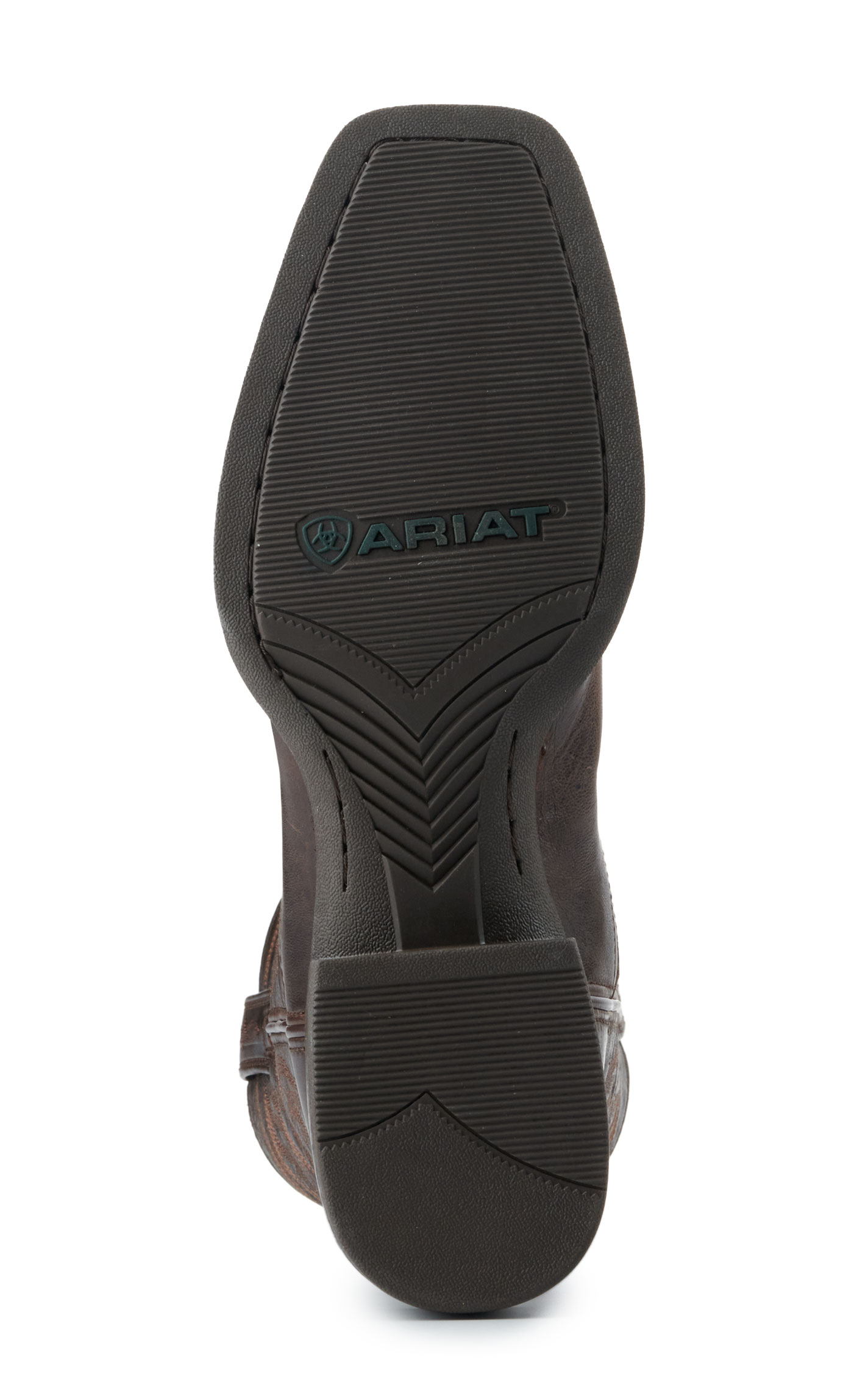 Ariat Men's Sport Herdsman Burnished Chocolate Punchy Square Toe Cowboy Boots - Image 1