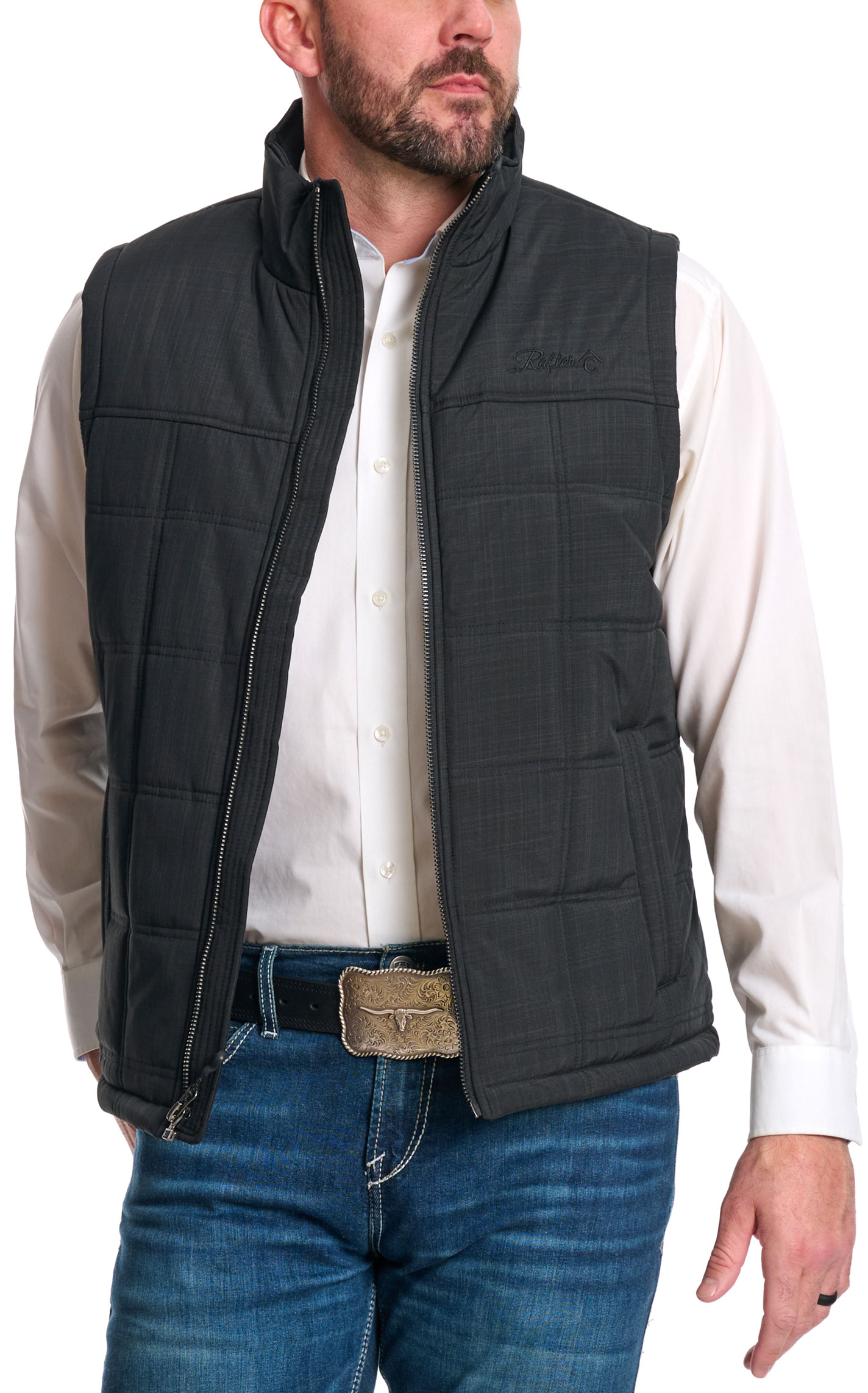 Rafter C Men's Black Concealed Carry Puff Vest  - Image 1