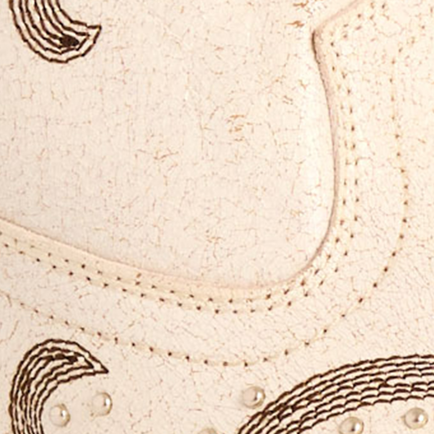 Rockin' C Women's White Crackle with Embroidery Snip Toe Cowboy Boots - Image 1