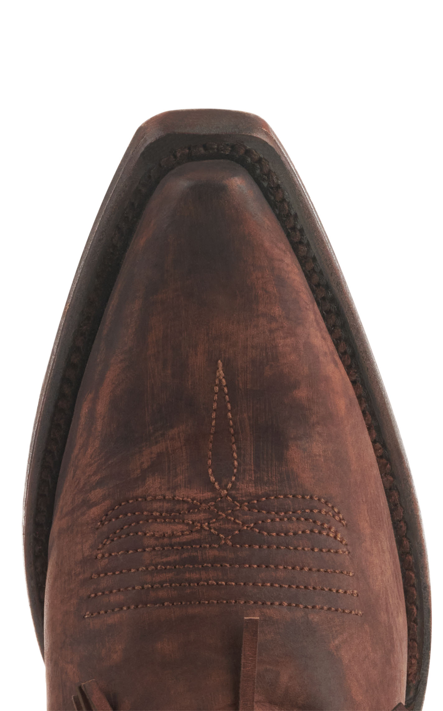 Circle G by Corral Women's Brick with Fringe Snip Toe Booties - Image 1