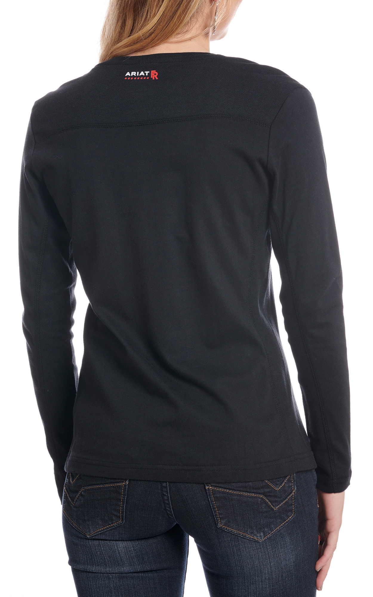 Ariat Women's Black AC Long Sleeve FR Work Shirt - Image 1