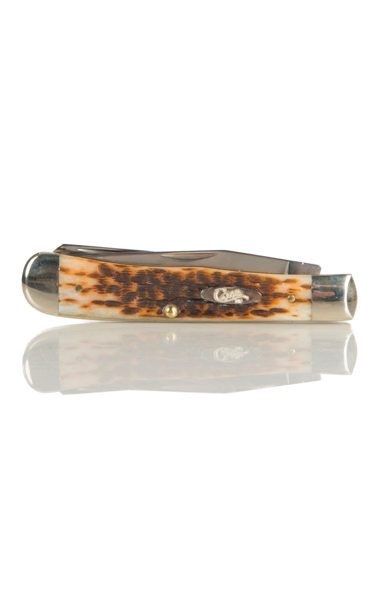 Case Knives Amber Bone CV TrapperLock - Image 1