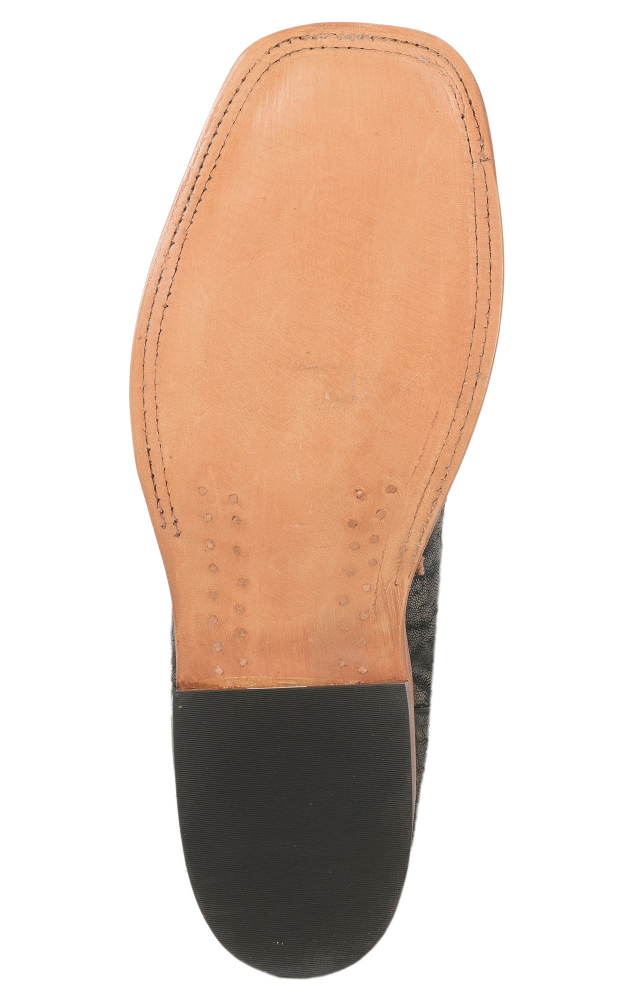 Anderson Bean Men's Granite Safari Elephant and Black Square Toe Exotic Cowboy Boots - Image 1
