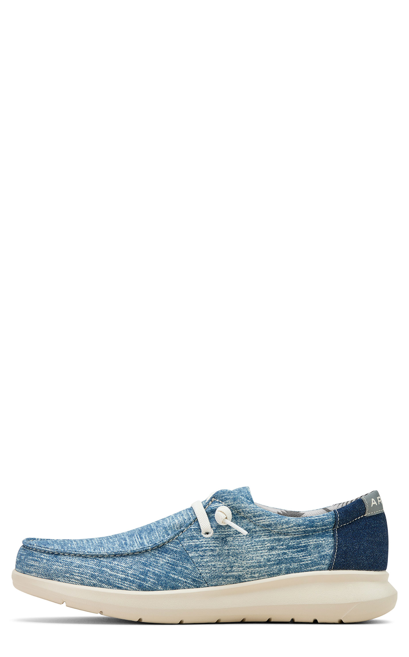 Ariat Men's Hilo Heather Blue with Dark Denim Stretch Lace Casual Shoe - Image 1
