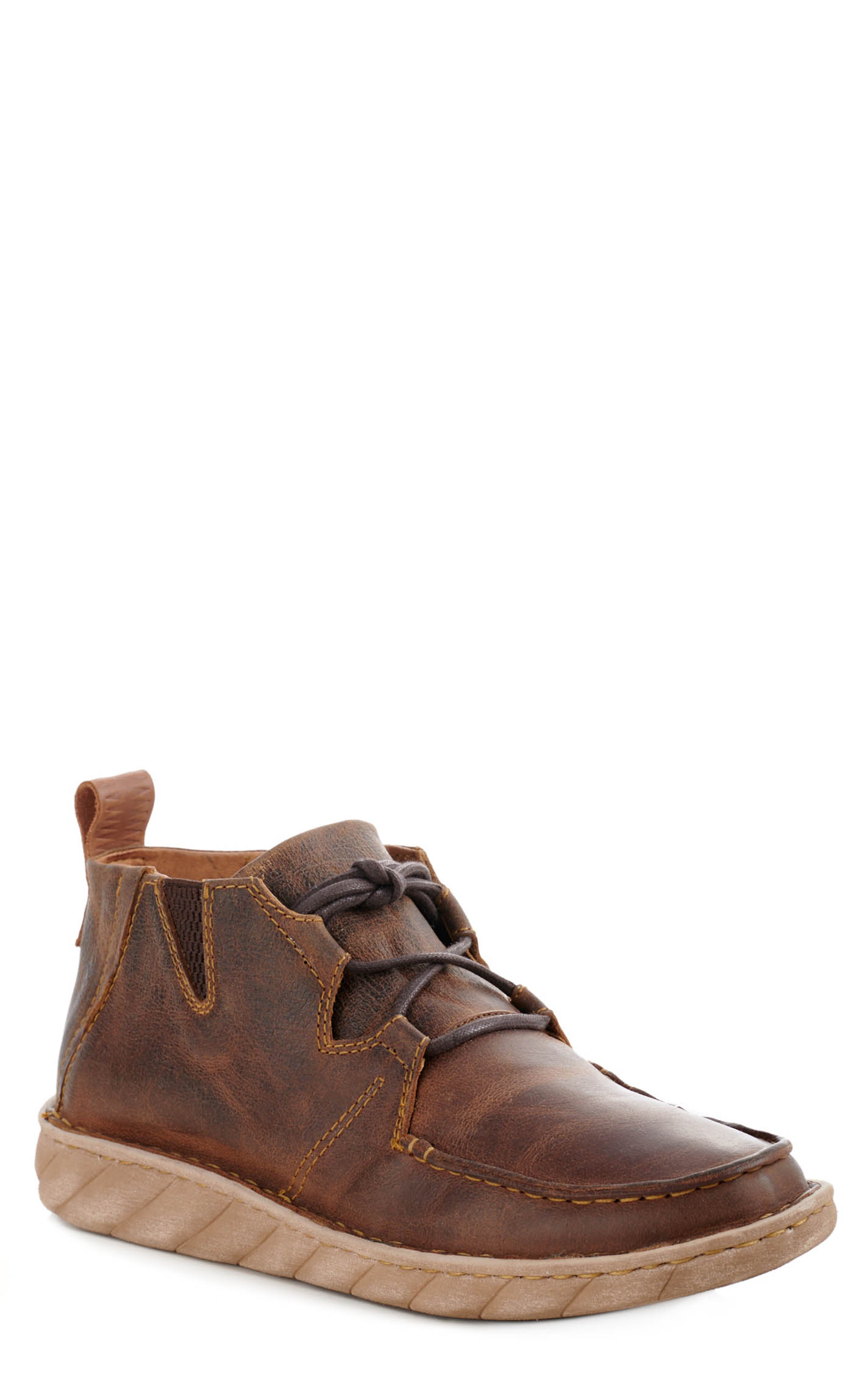 Tony Lama Men's Camino Brown Lace Up Moc Toe Casual Shoe - Image 1
