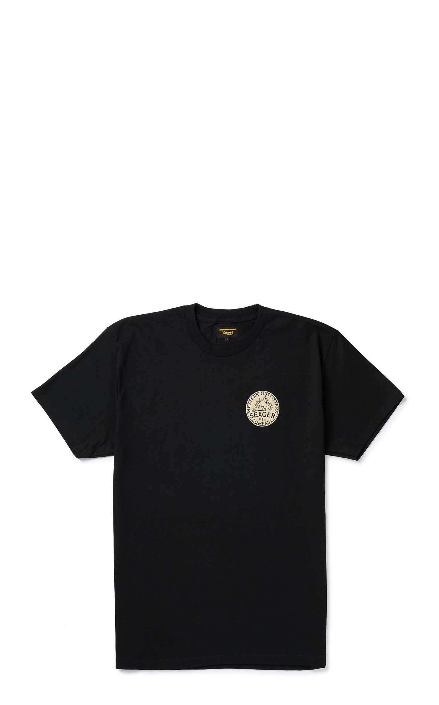 Seager Apparel Men’s Black Stang T-Shirt - Image 1