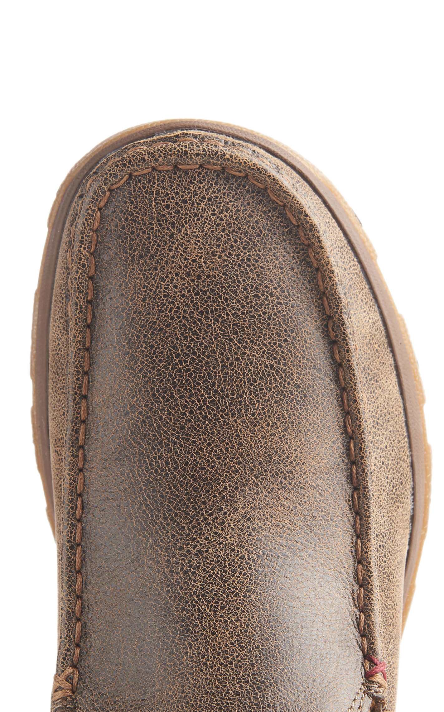 Twisted X Men's Bomber Brown CellStretch Slip-On Driving Moc Casual Shoes - Image 1