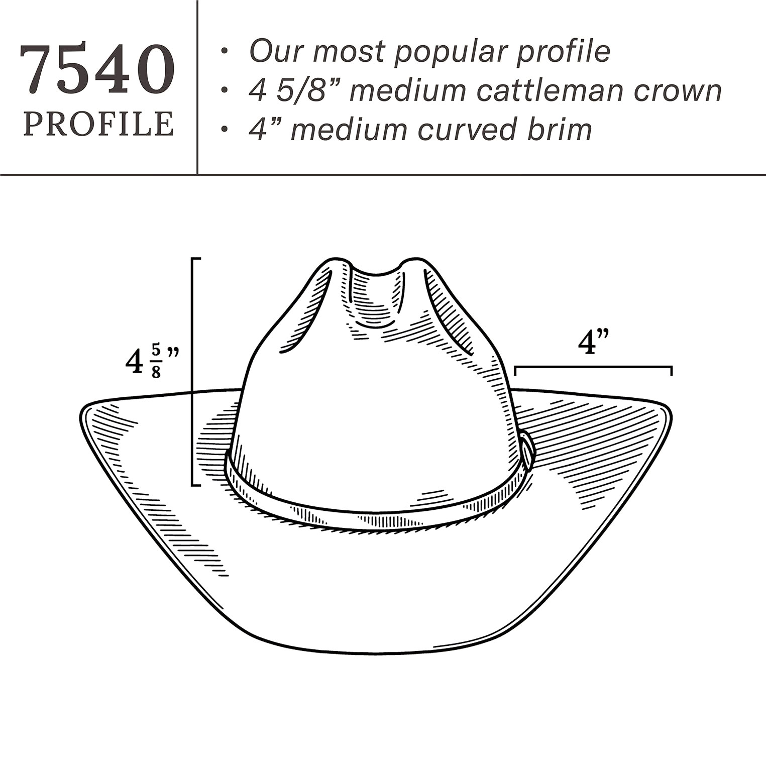 Stetson Chocolate 4X Bison Cattleman Felt Cowboy Hat - Image 3