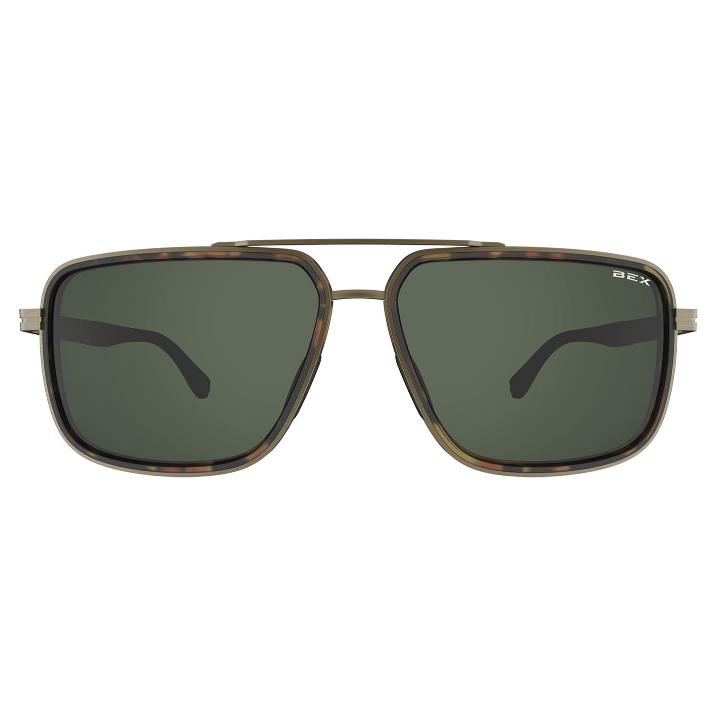 BEX Dusk Brushed Bronze & Forest Sunglasses - Image 1