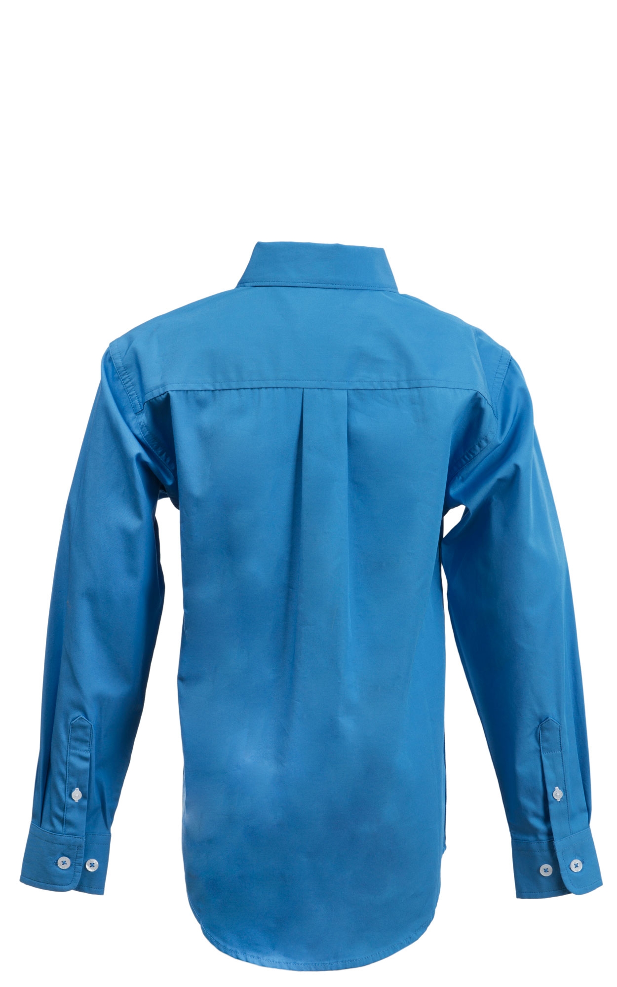 Cinch Boys' Blue Fine Weave Long Sleeve Shirt - Image 1